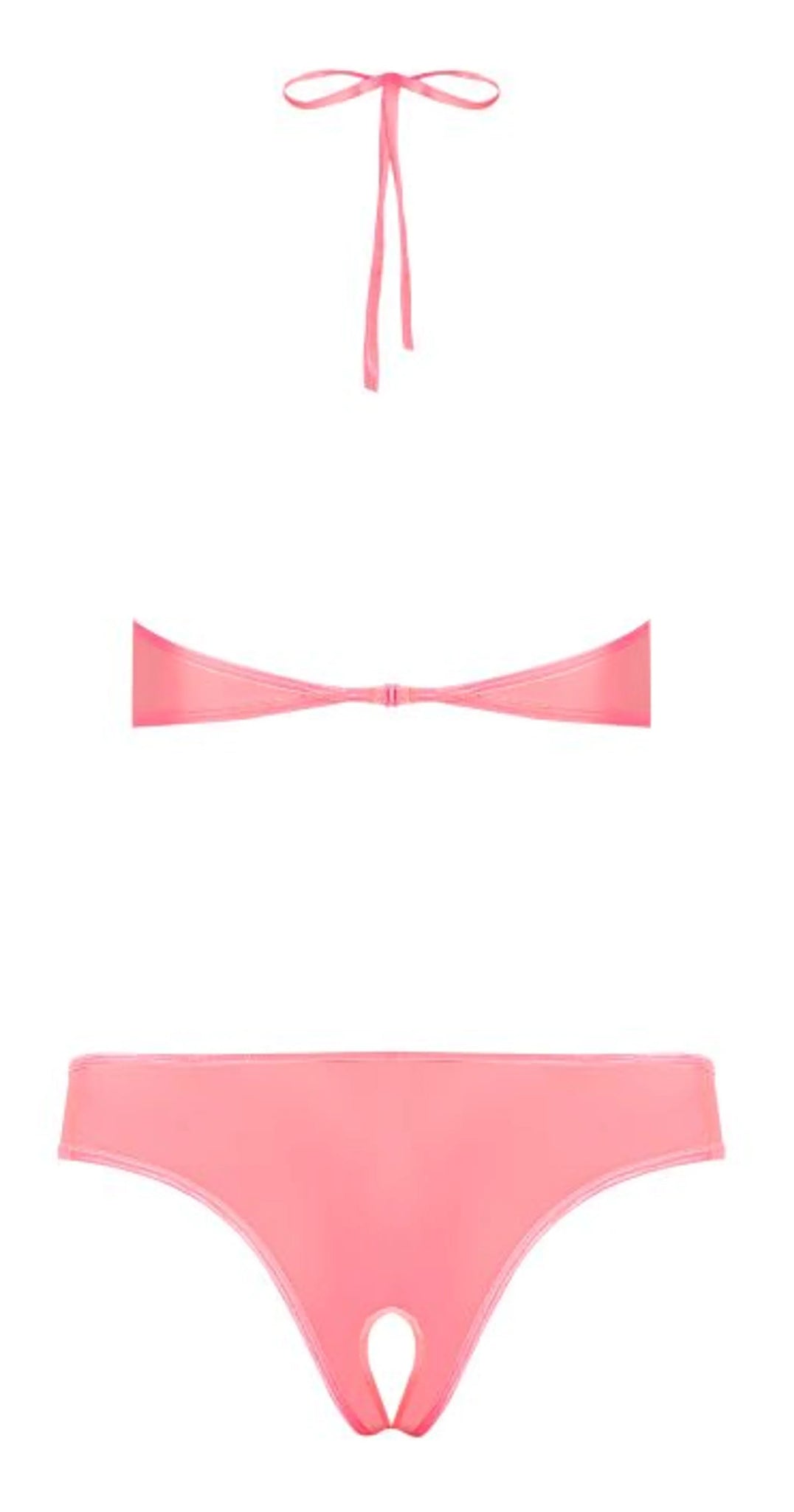 FOREVER MESH UNDERBOOB TEDDY CORAL 2XL