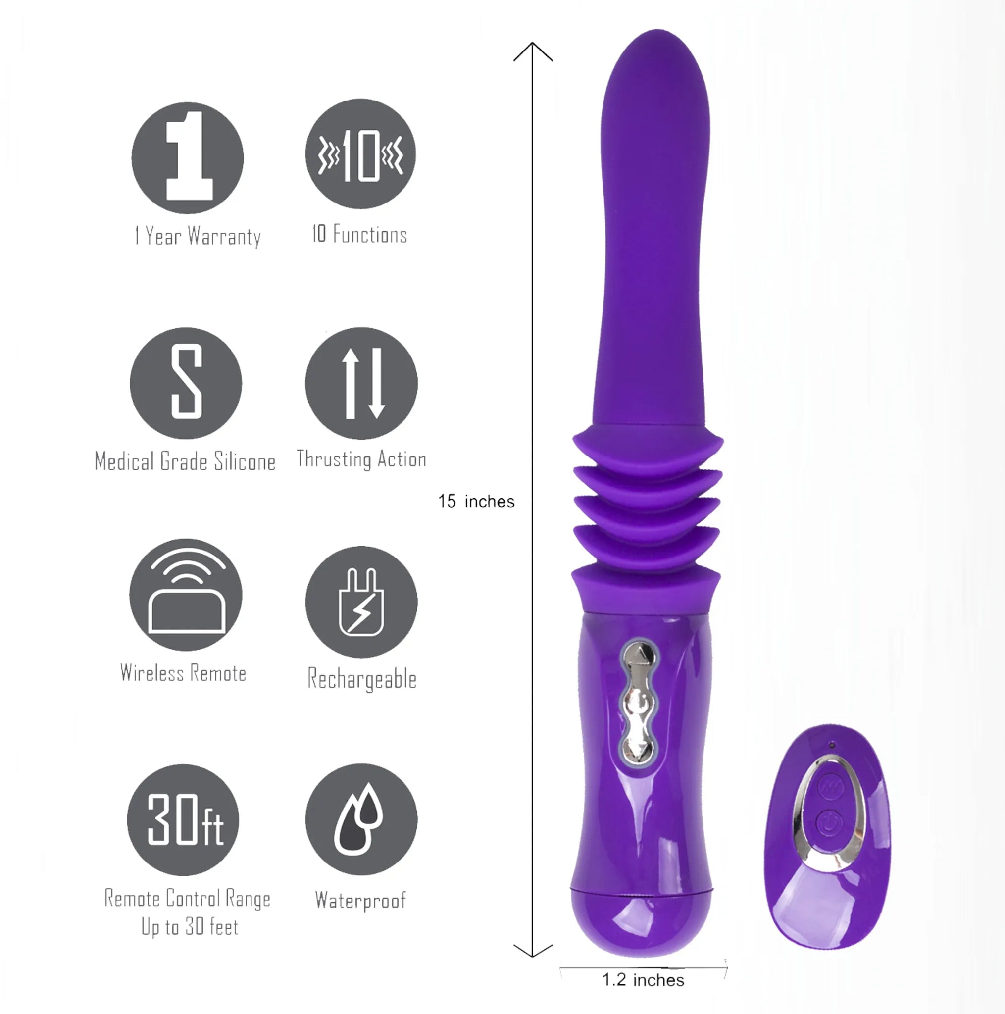Thrusting Portable Love Machine with Remote Control