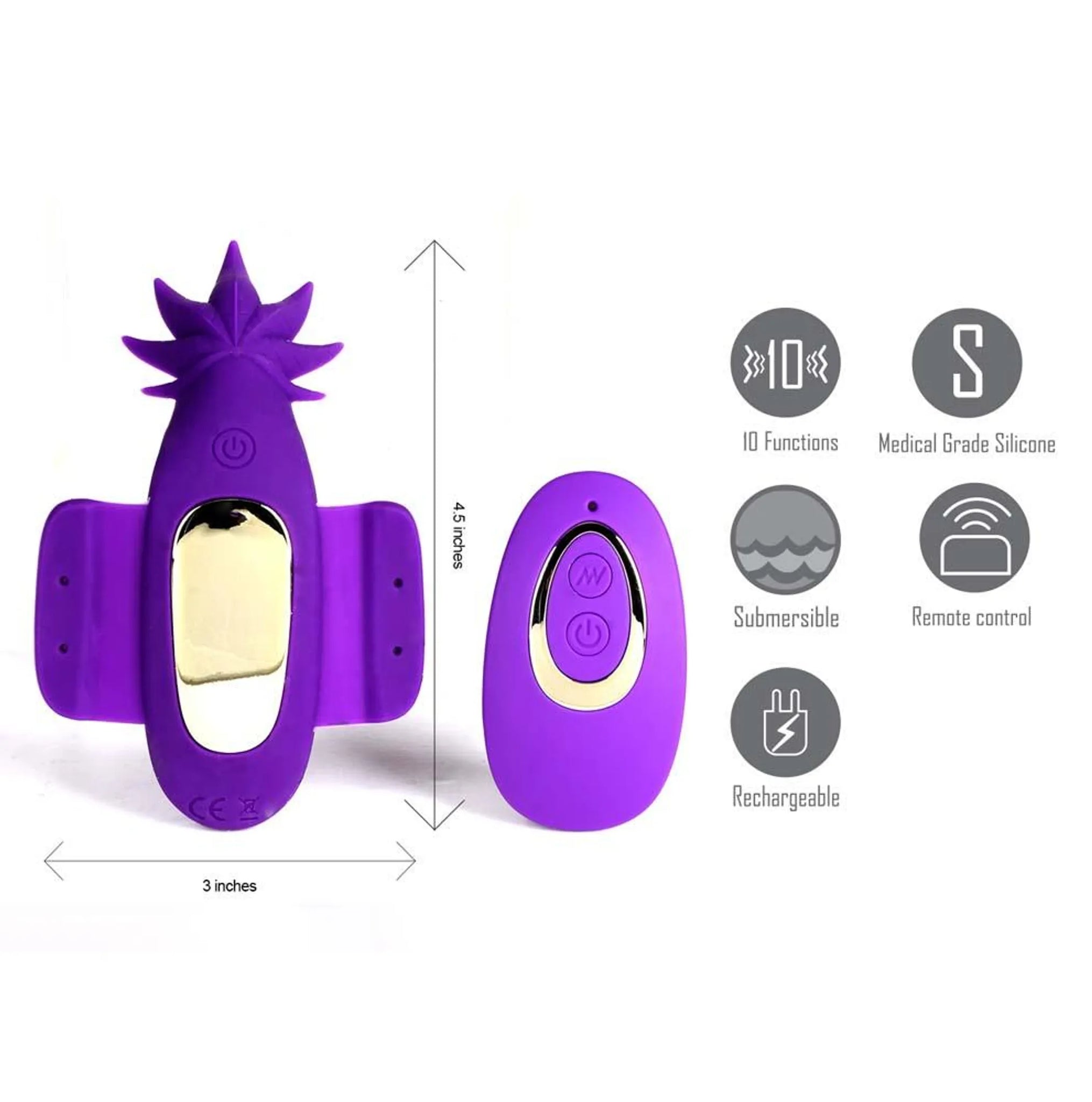 SATIVA REMOTE CONTROL PANTY TEASER PURPLE