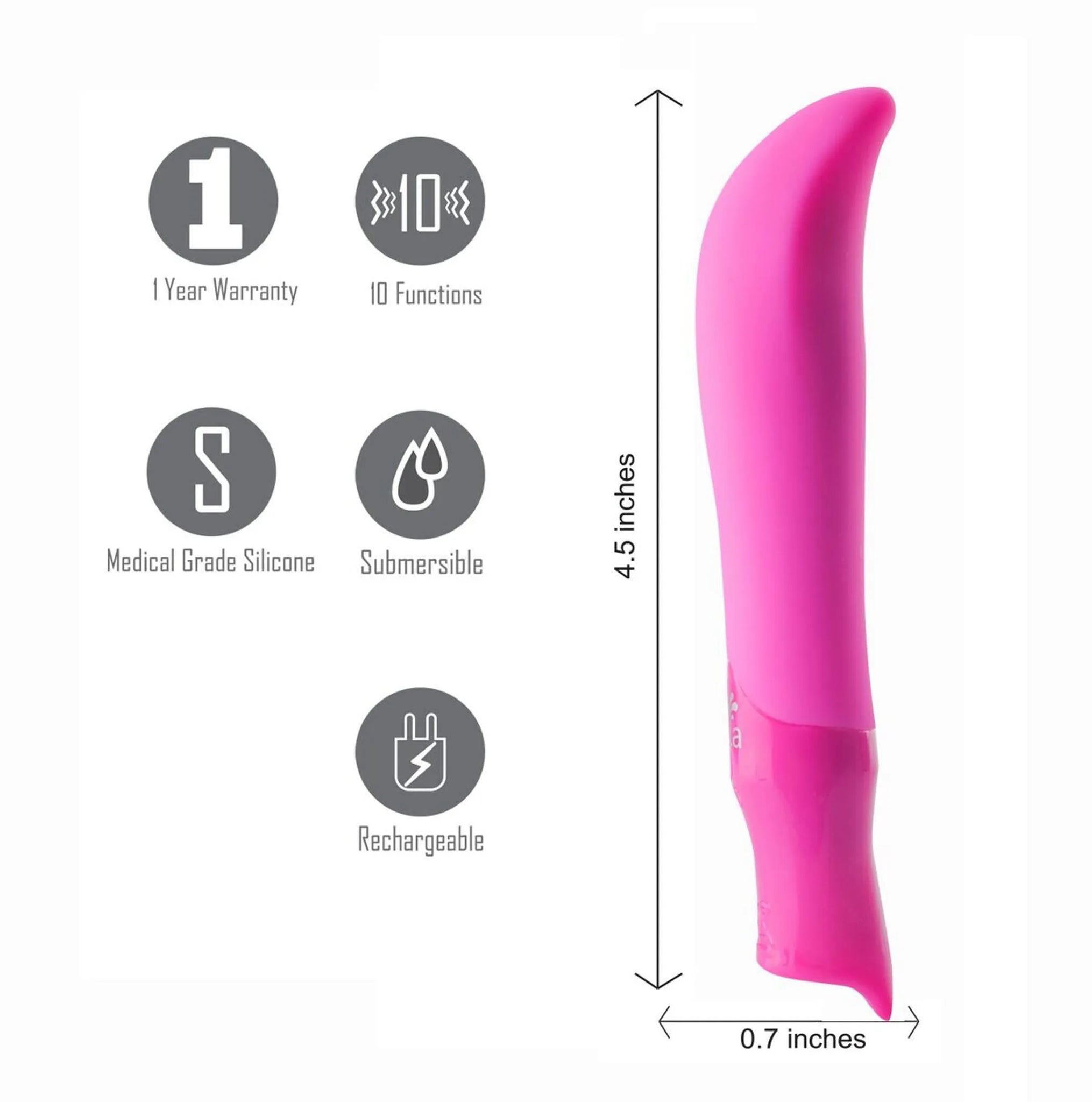 Rechargeable Silicone Bullet Vibrator