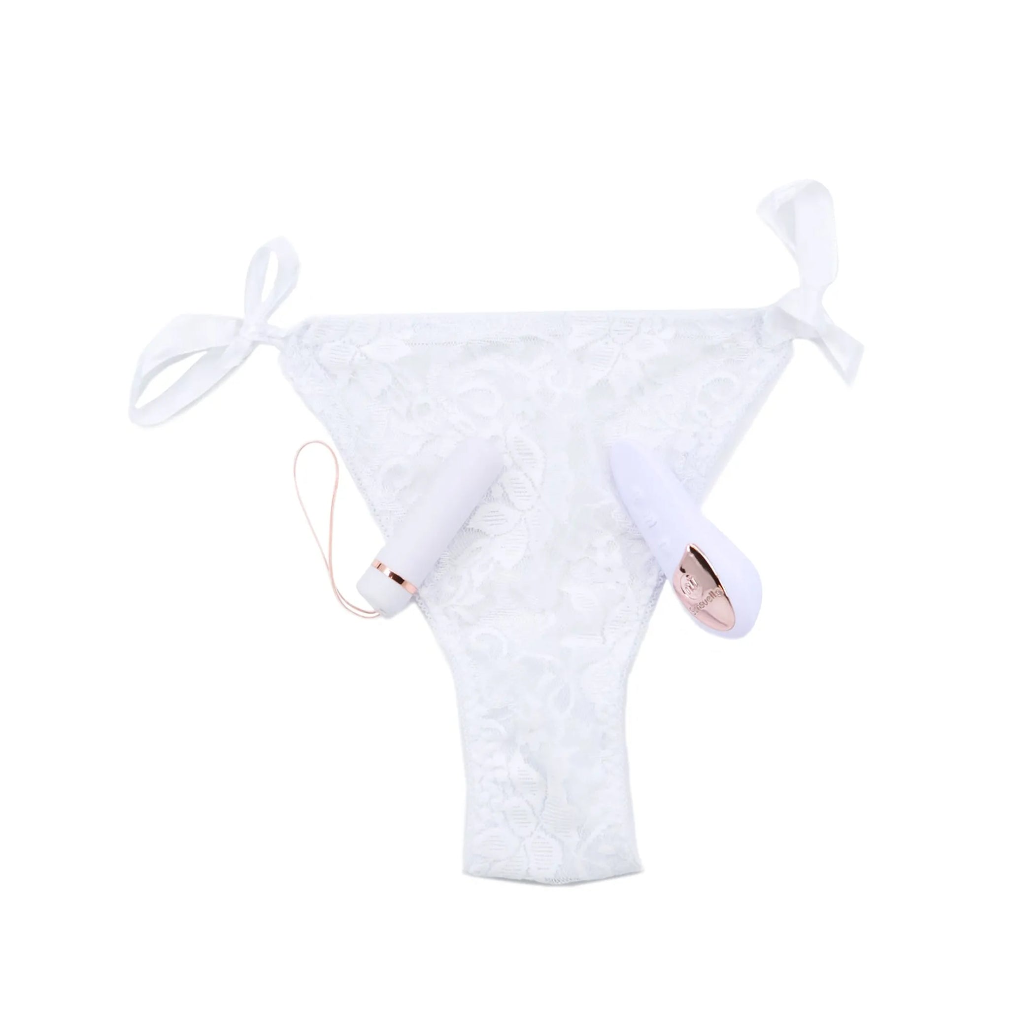 SENSUELLE PLEASURE PANTY WHITE REMOTE CONTROL