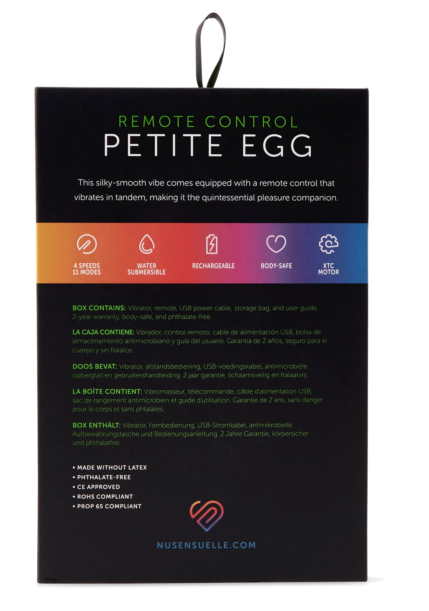 Petite Remote Control Vibrating Egg - Purple