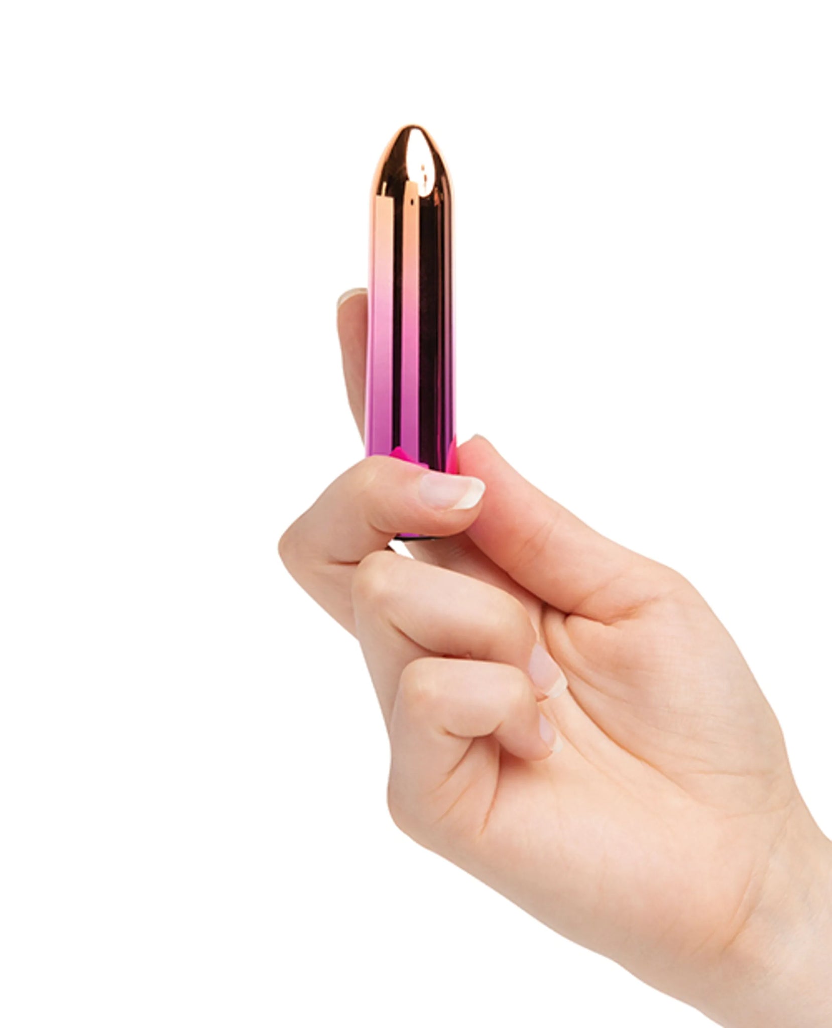Aluminum Point Bullet Vibrator with Warming Ombre Finish