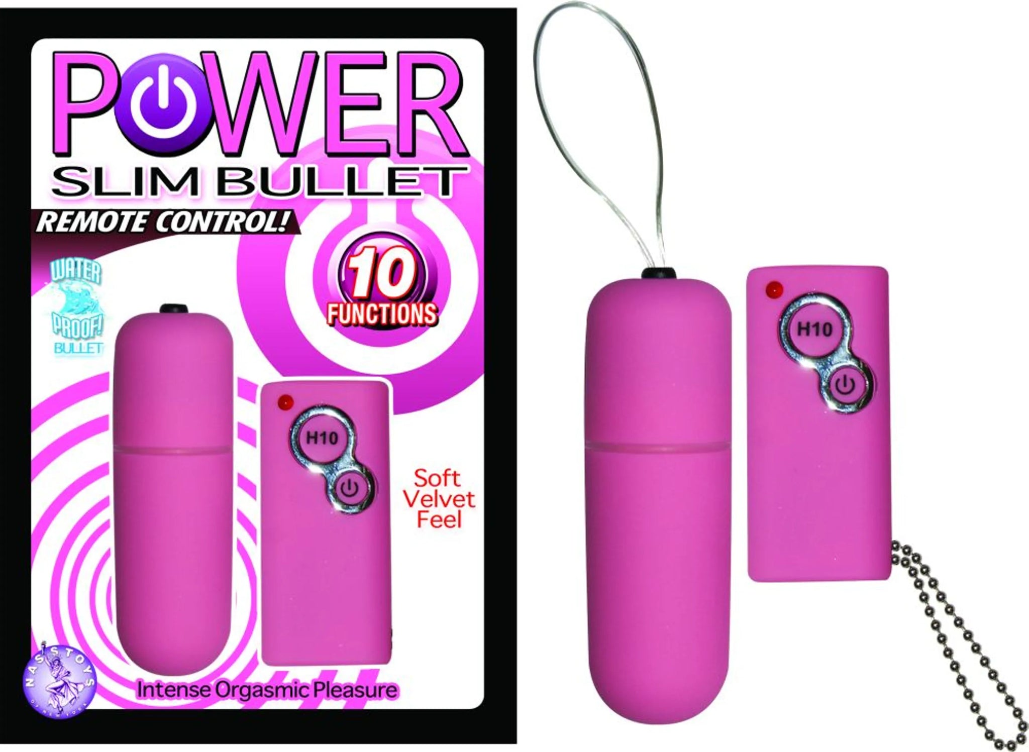 Power Slim Wireless Bullet Vibrator - Pink
