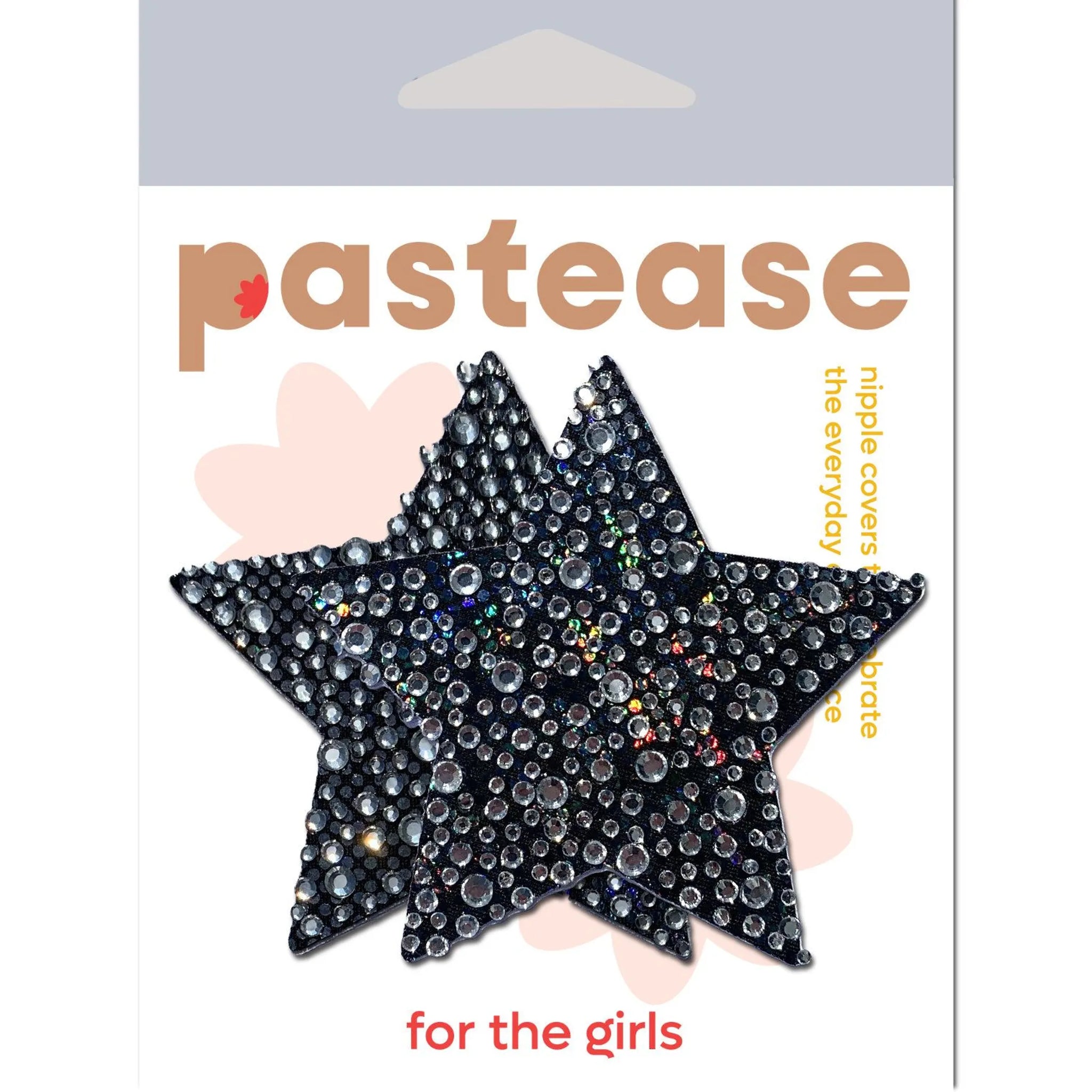 Crystal Black Star Nipple Pasties
