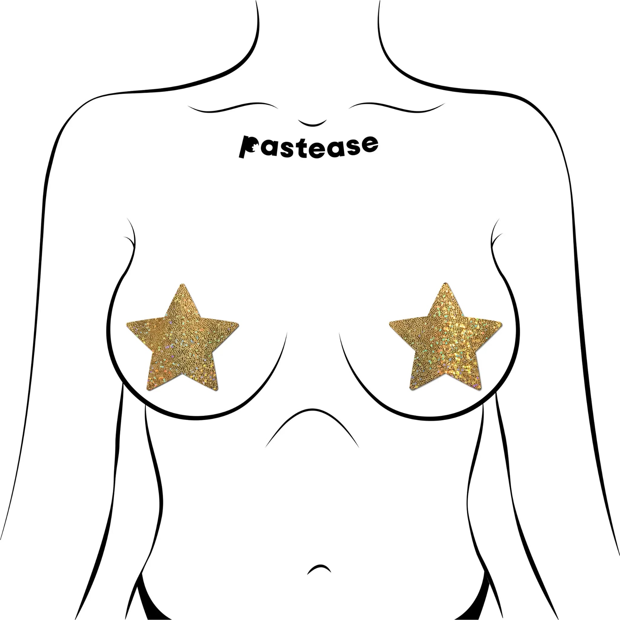 PASTEASE ROCKSTAR GOLD GLITTER