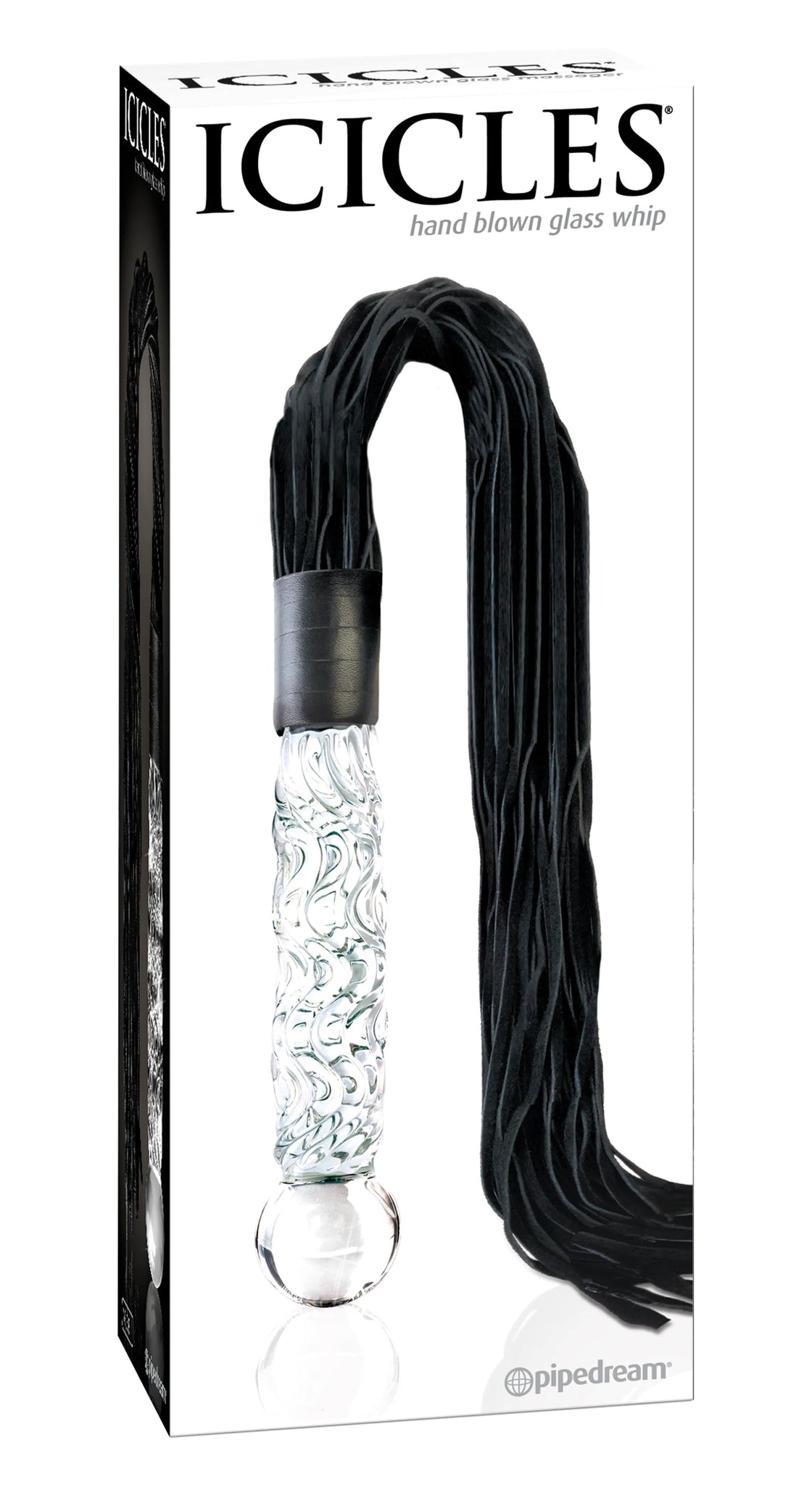 ICICLES #38 Glass Whip with Weighted Handle & Insertable Length
