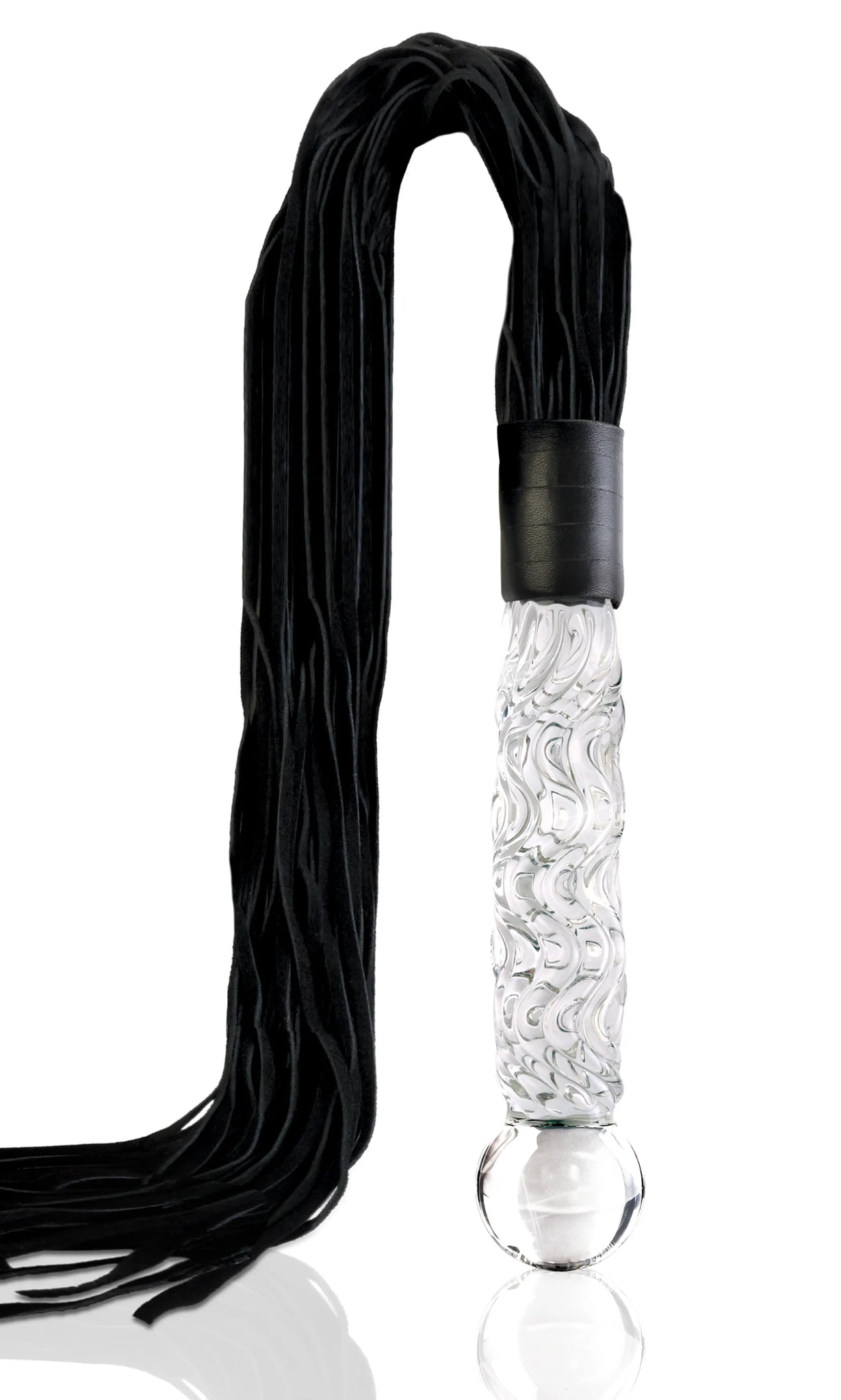 ICICLES #38 Glass Whip with Weighted Handle & Insertable Length