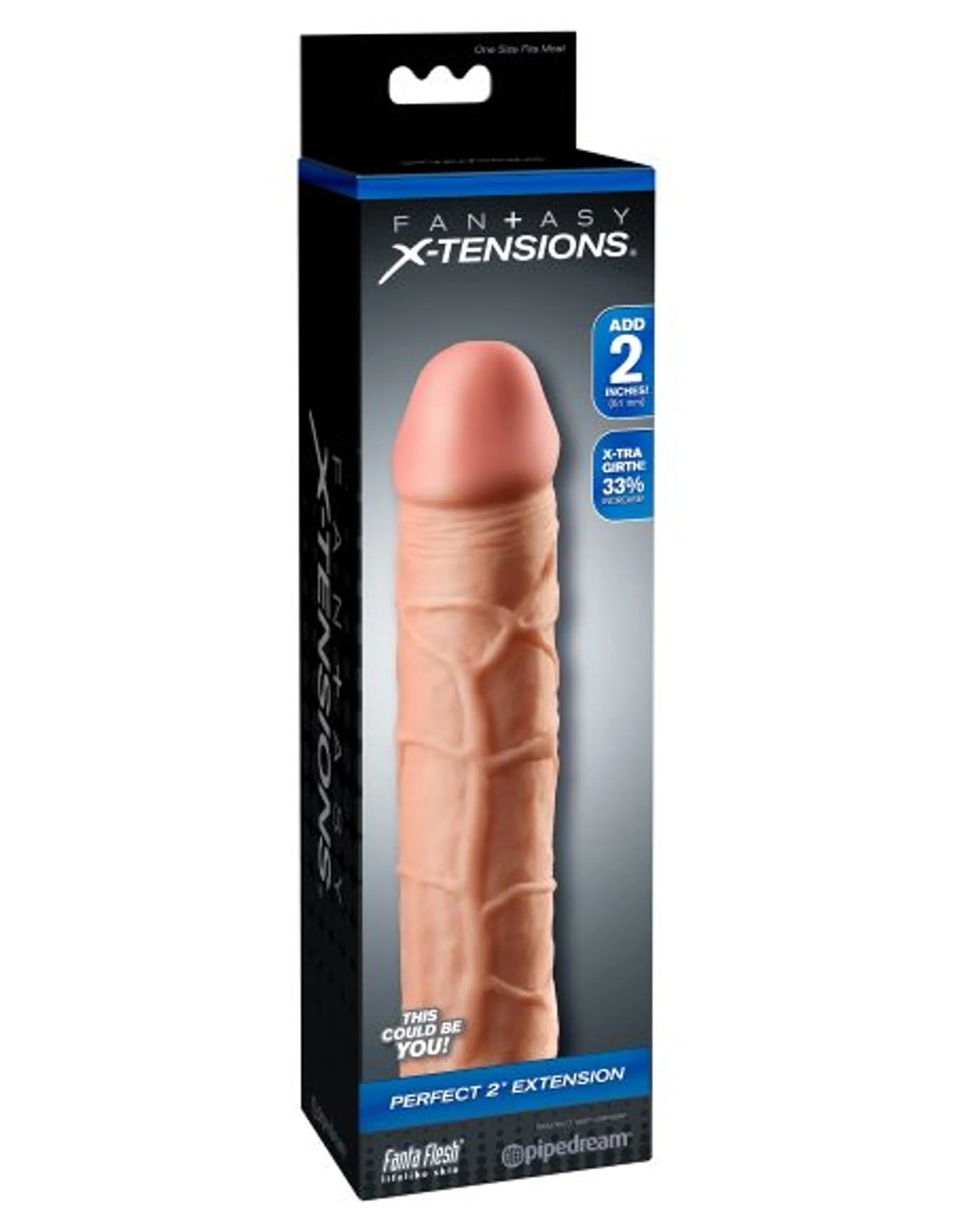 Fantasy X-Tensions Perfect Extension 2in Flesh (by Pipedream)