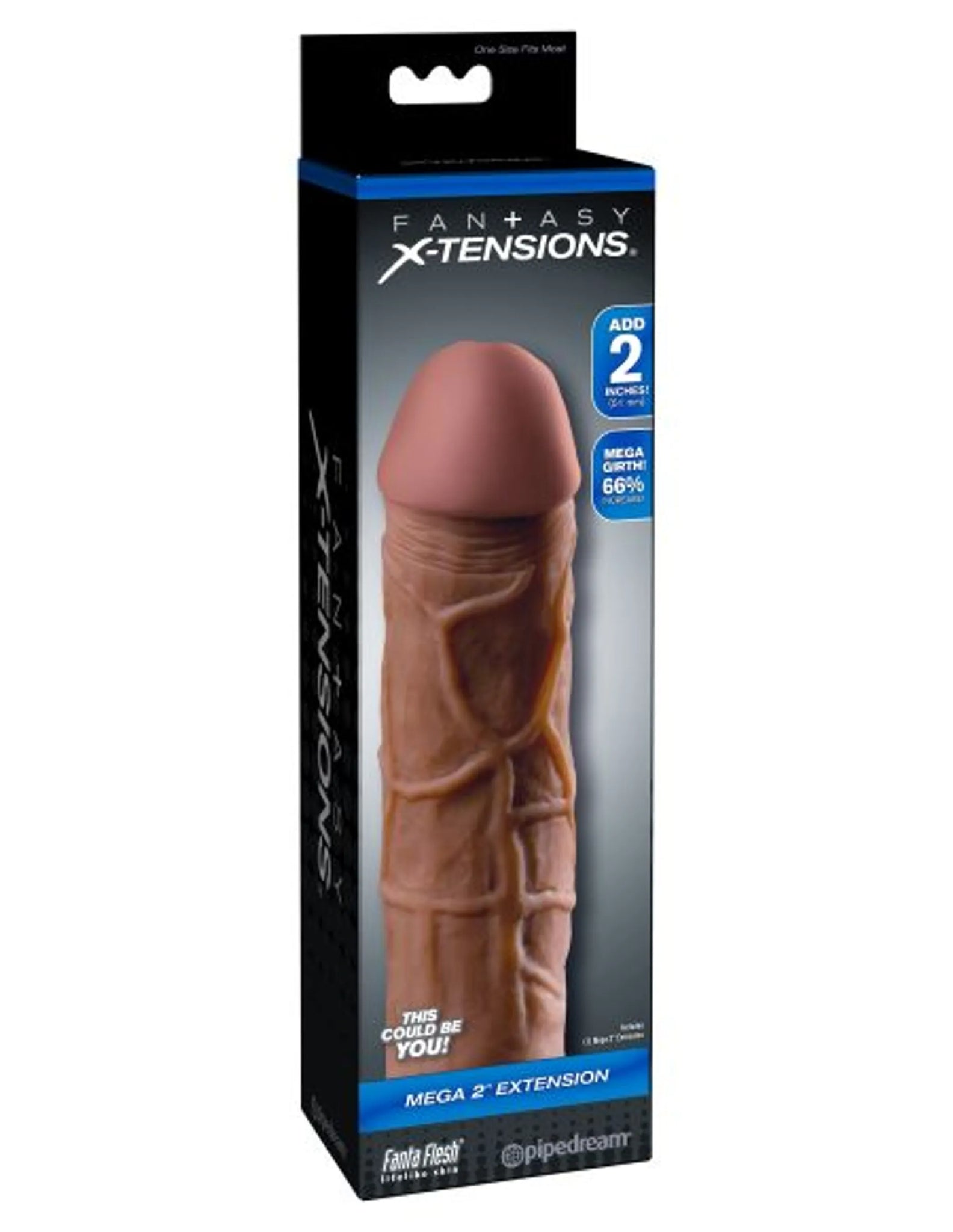 Fantasy X-Tensions Mega Extension 2" – Brown (by Pipedream)