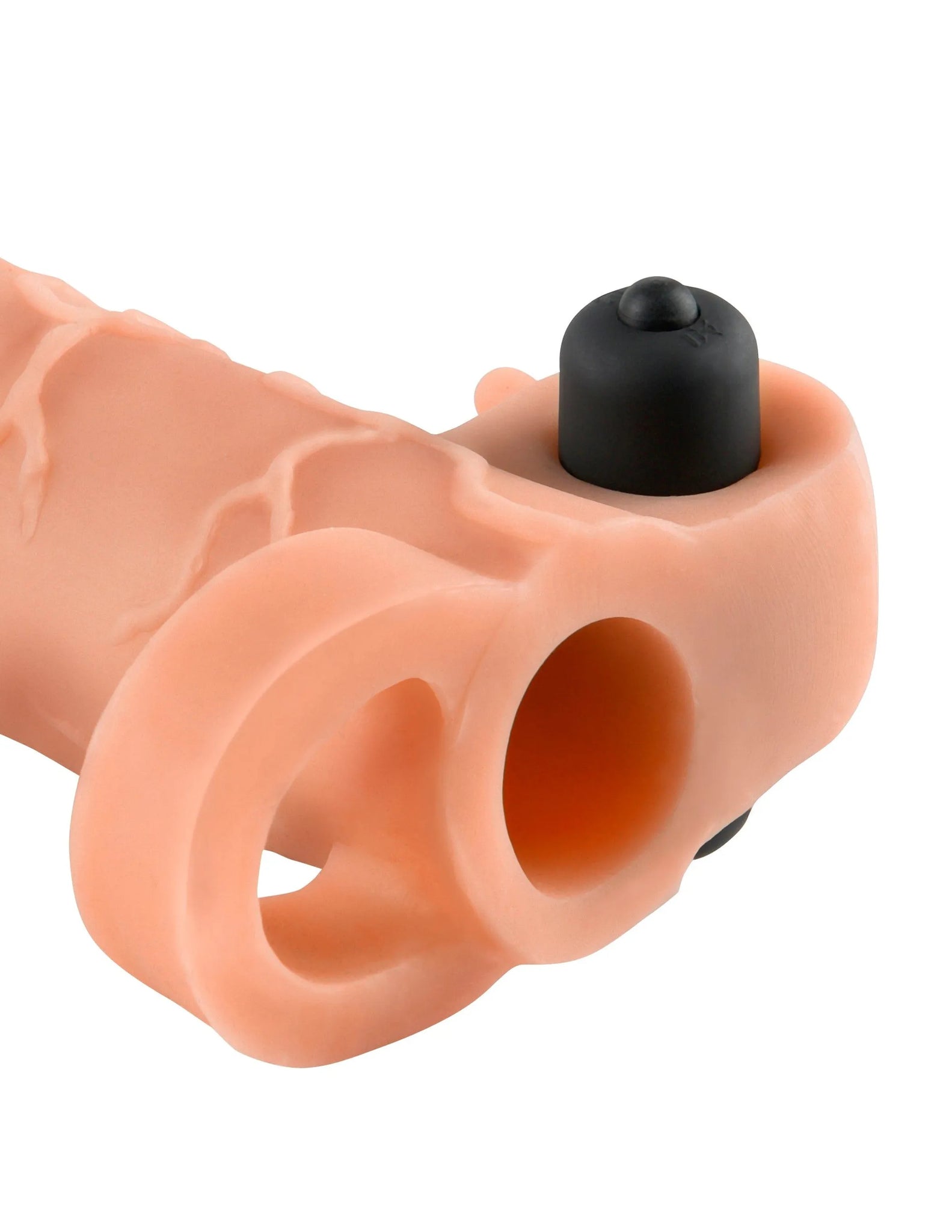 Fantasy X-Tensions Vibrating Real Feel 2" Extension – Light Flesh Tone (by Pipedream)