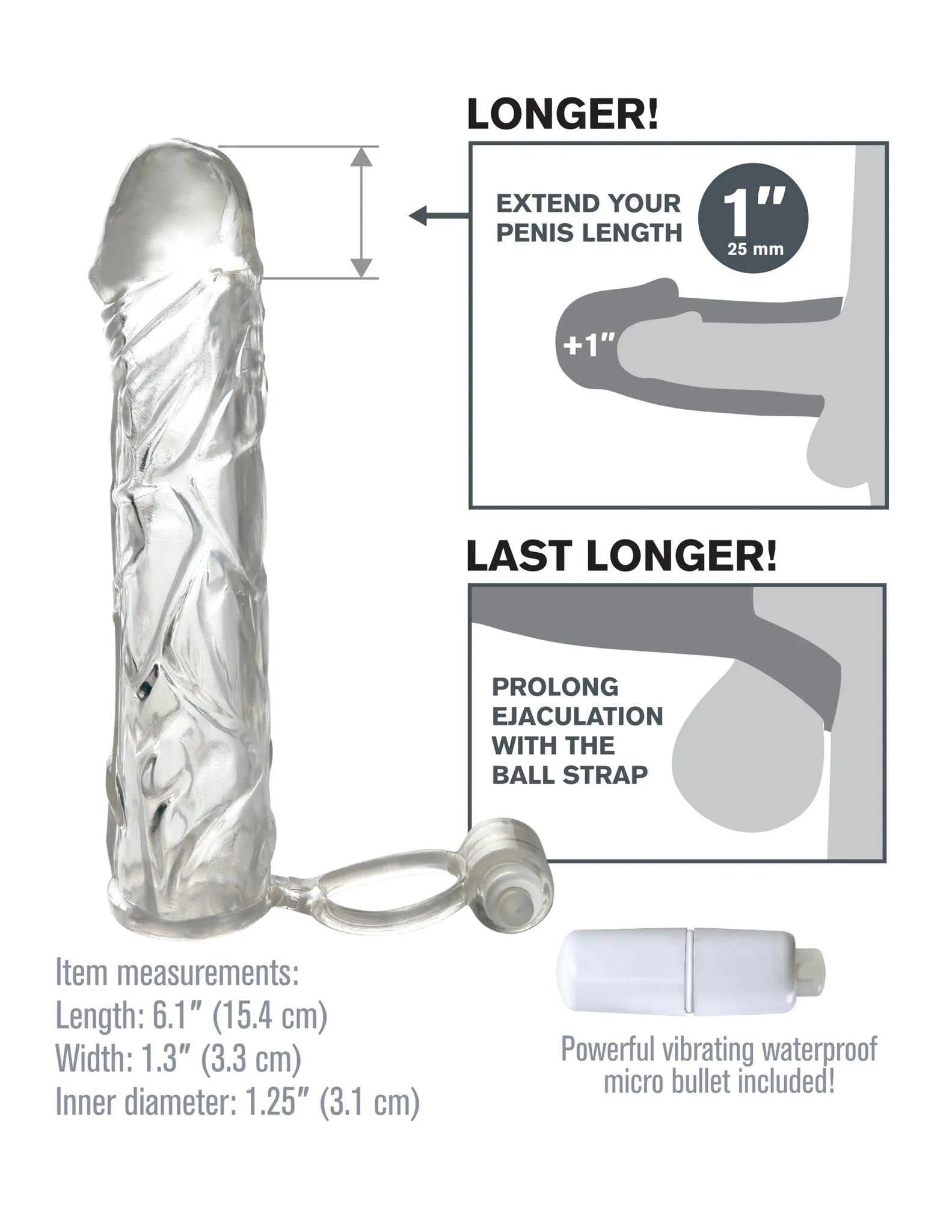 Fantasy X-Tensions Vibrating Super Sleeve
