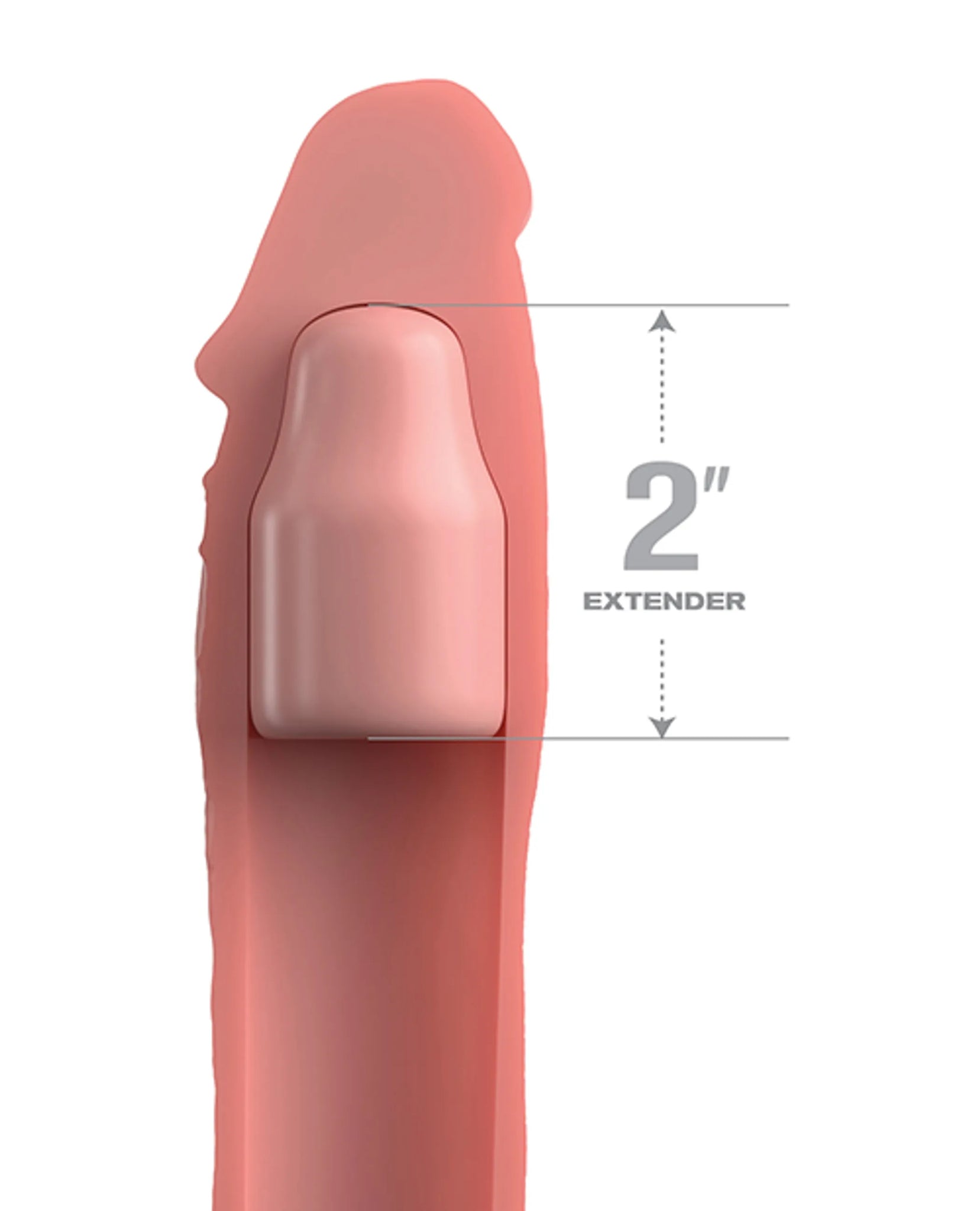 Fantasy X-Tensions Elite 6" Extension with Strap - Light Skin Tone
