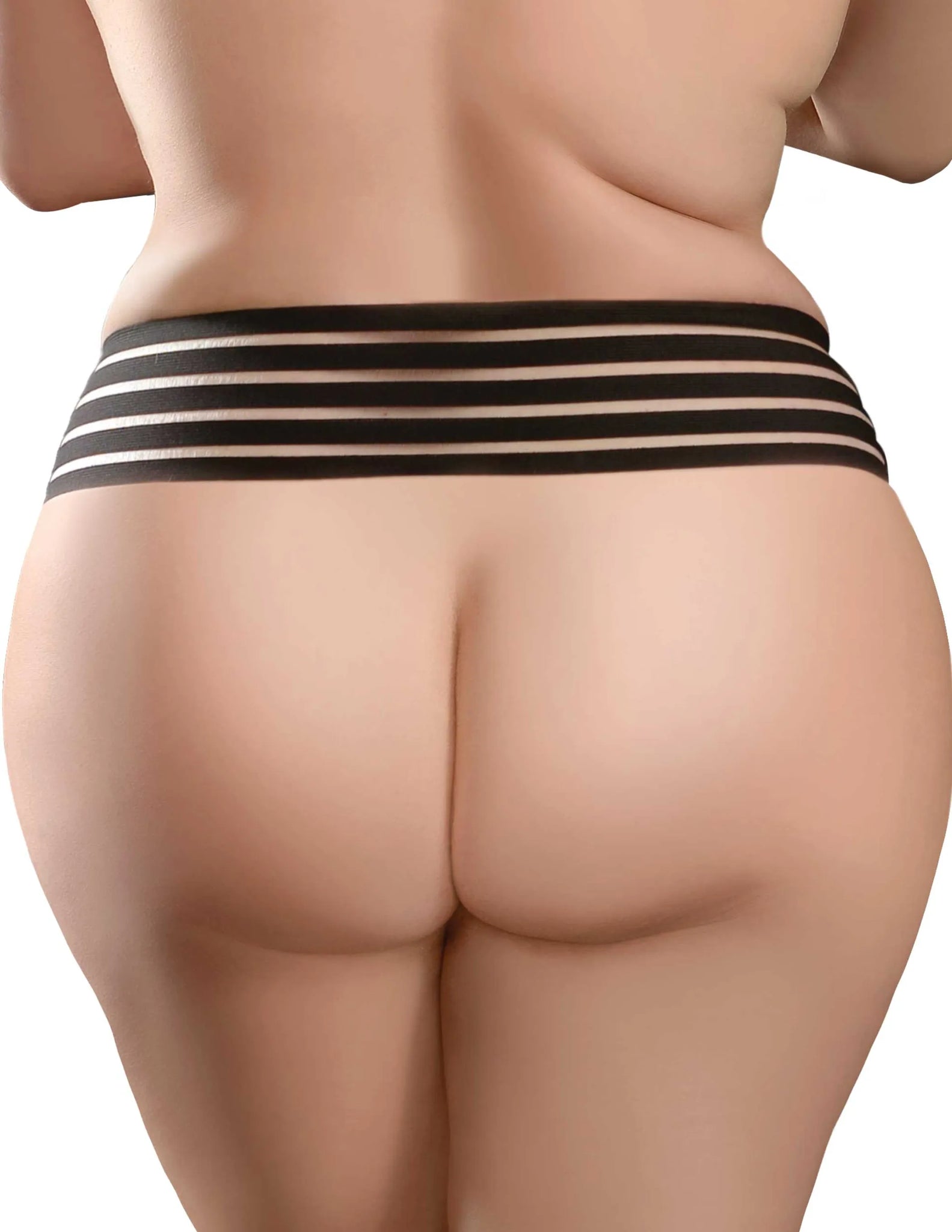 (D) HOOKUP PANTIES CROTCHLESS LOVE GARTER XL-XXL