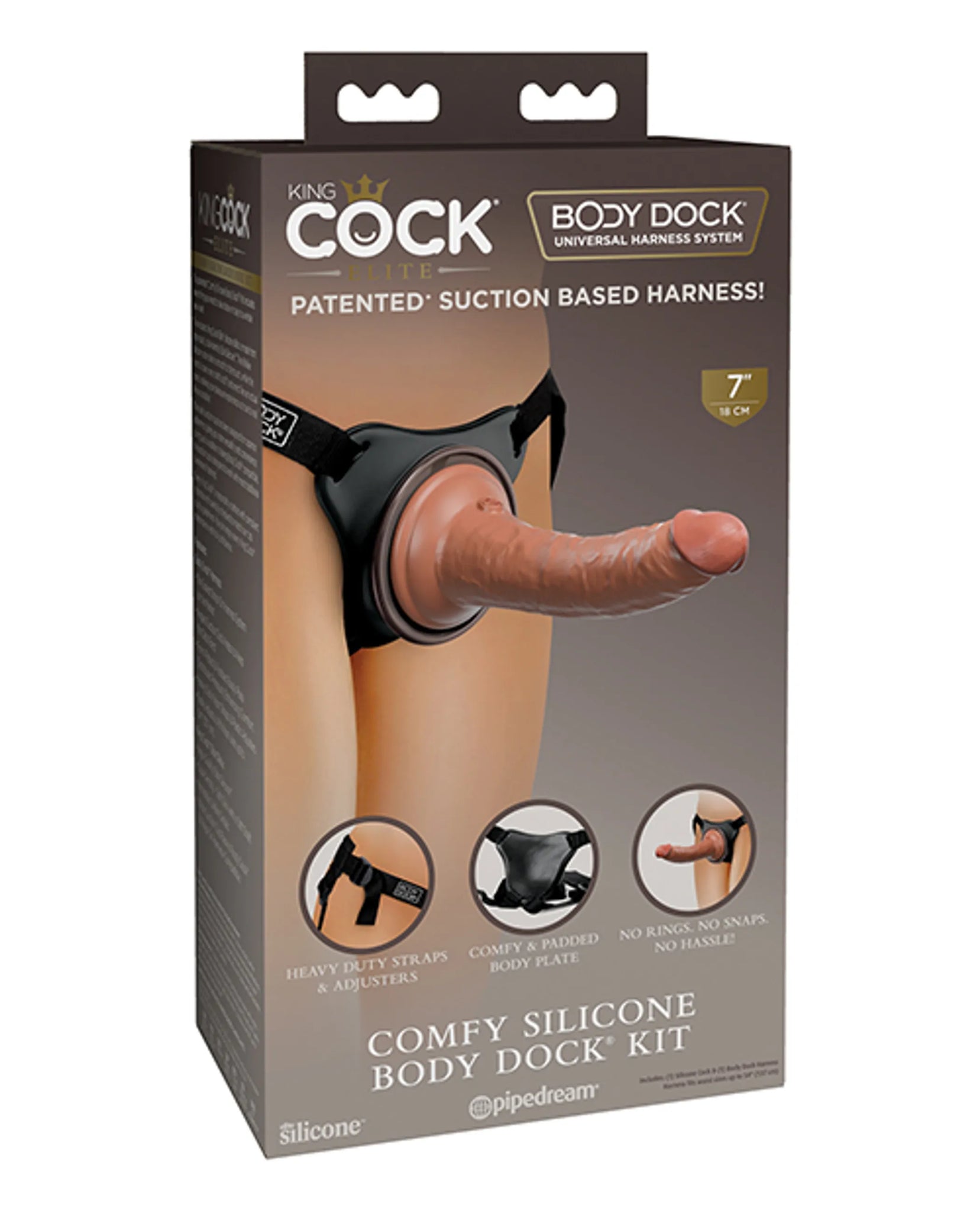 KING COCK ELITE COMFY SILICONE BODY DOCK KIT