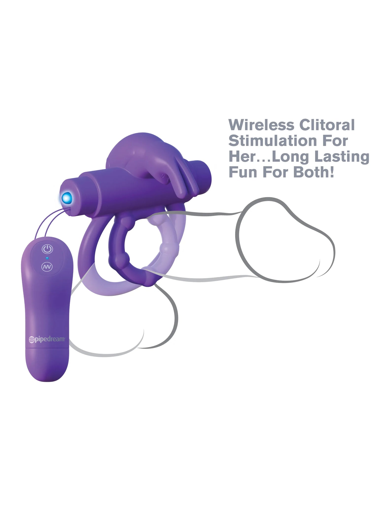 Remote Control Rabbit Cock Ring for Couples