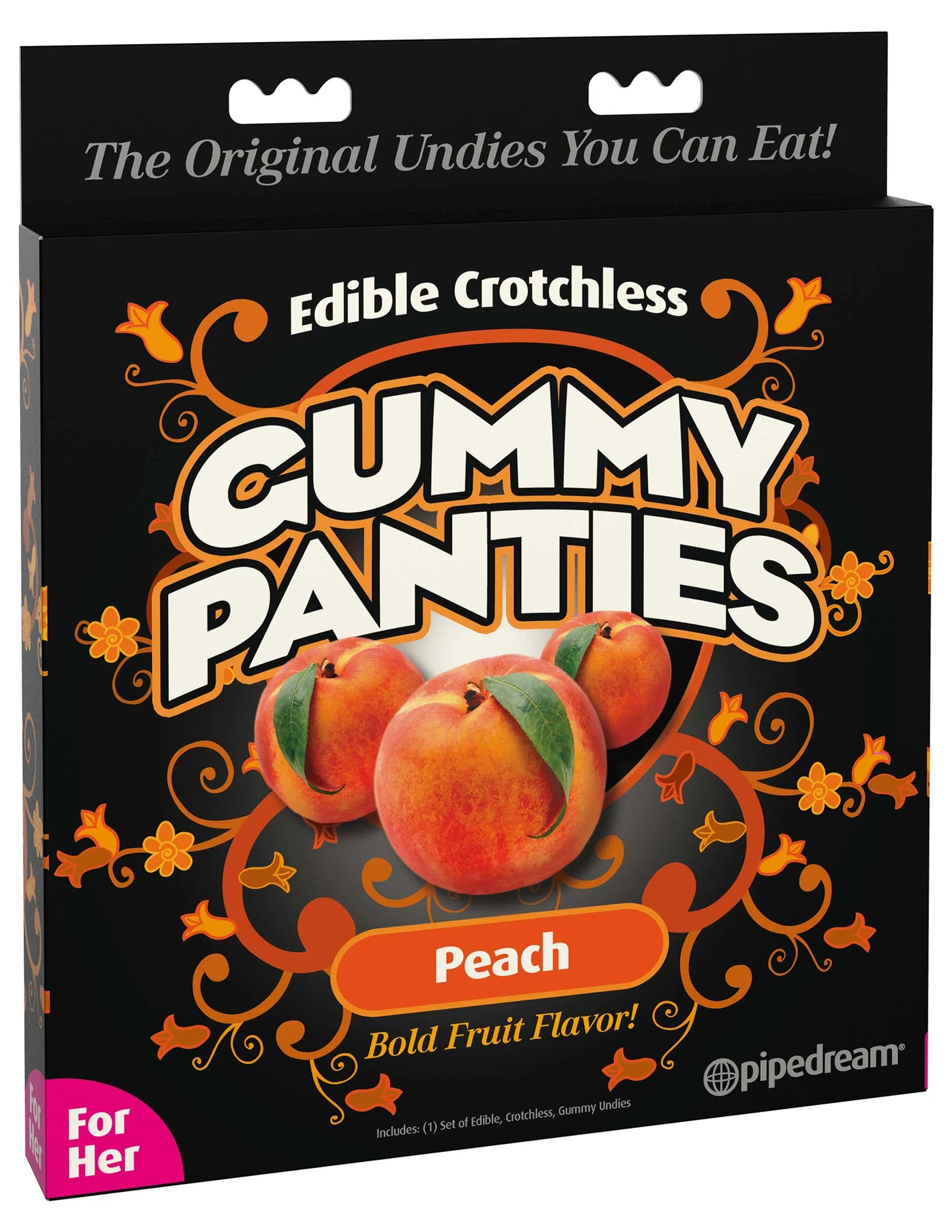 EDIBLE CROTCHLESS GUMMY PANTIES PEACH