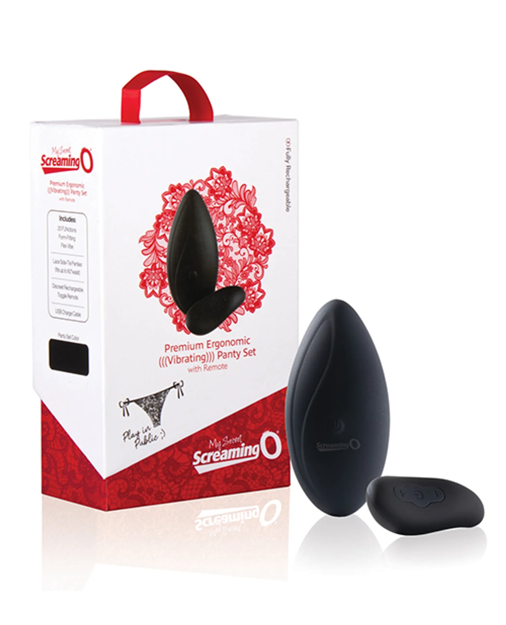 PREMIUM ERGONOMIC VIBRATING PANTY SET W/ REMOTE