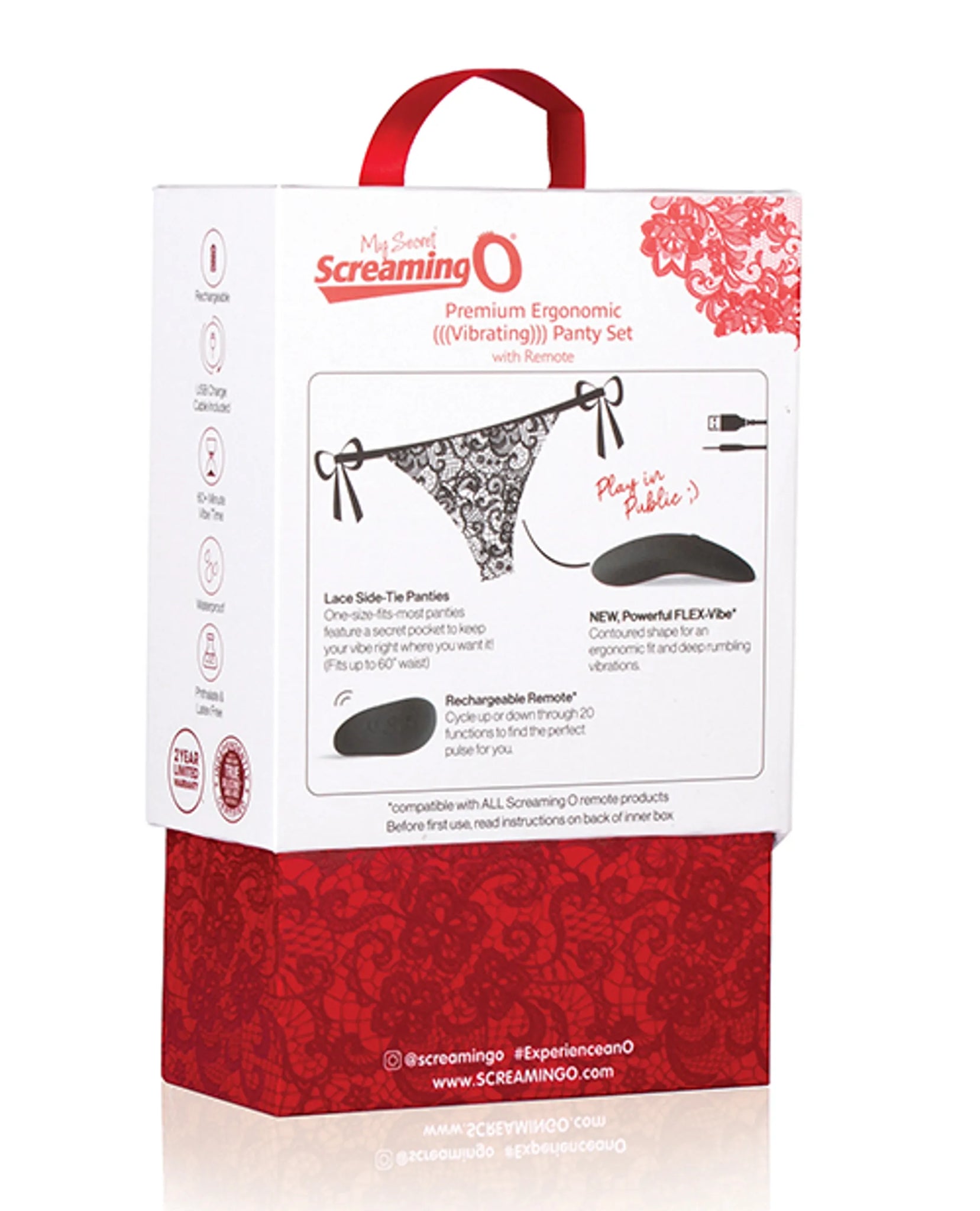 Premium Ergonomic Vibrating Panty Set with Remote