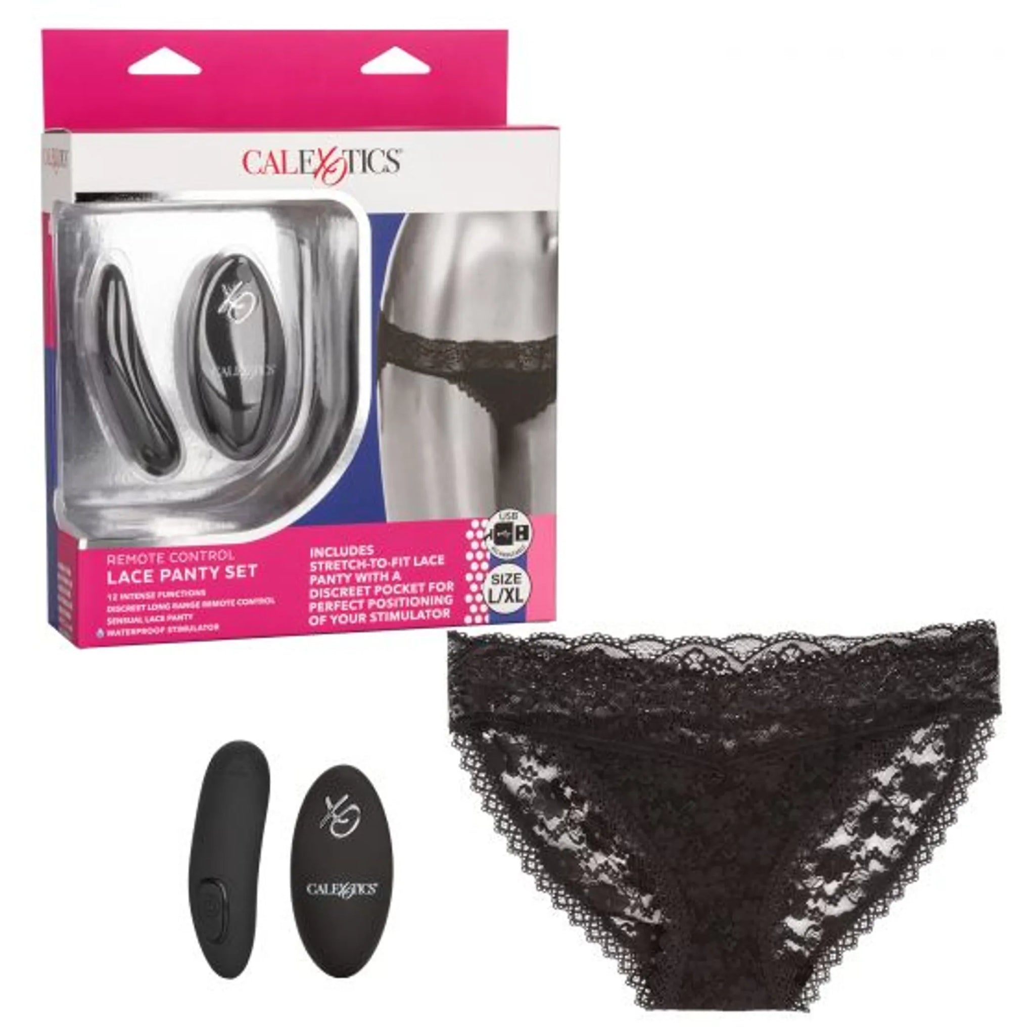 REMOTE CONTROL LACE PANTY SET