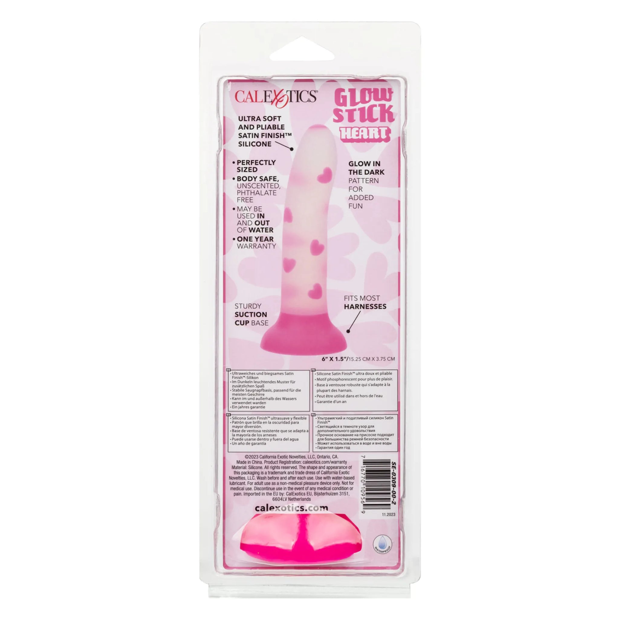 Glow Stick Heart Dildo - 6 Inches
