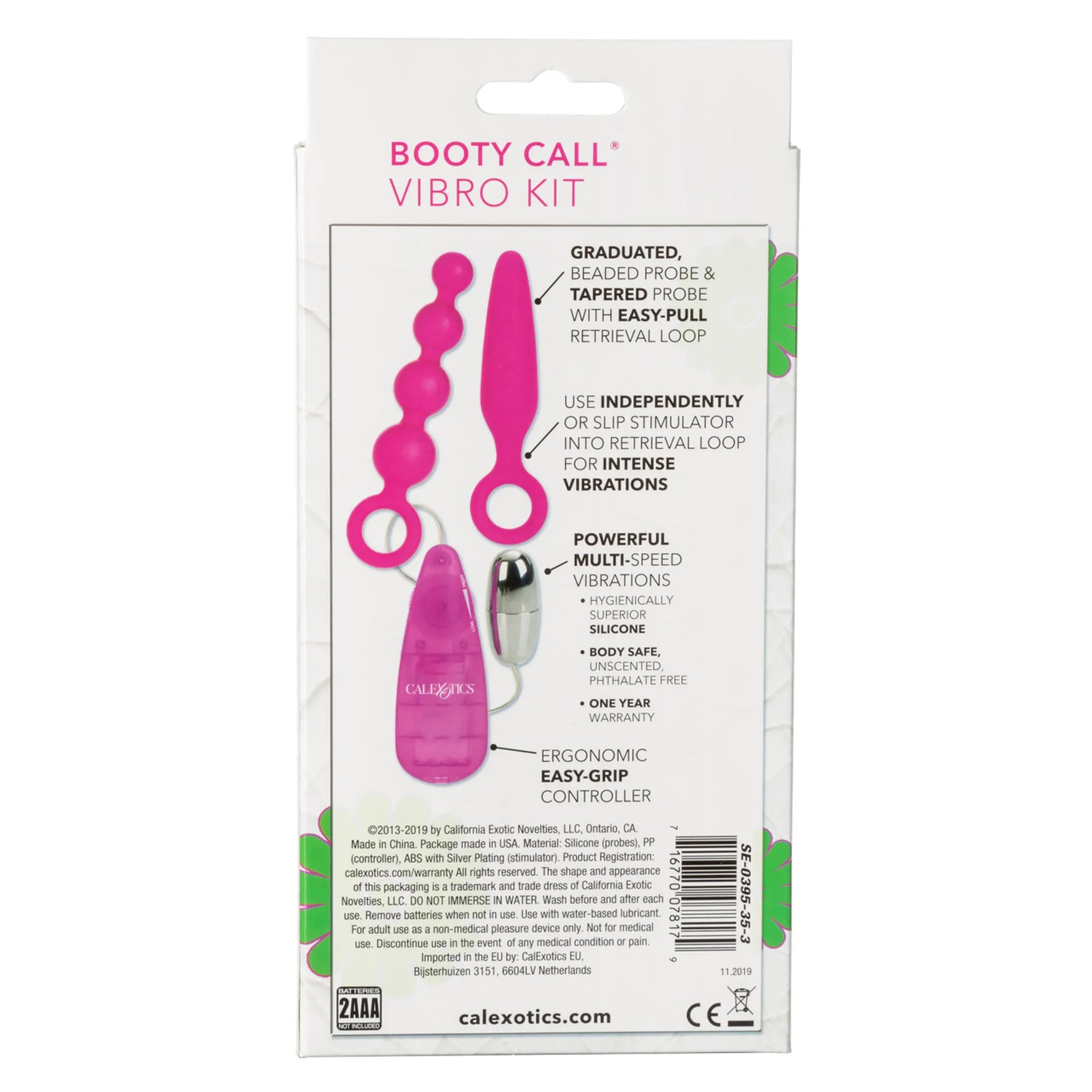 BOOTY CALL BOOTY VIBRO KIT PINK