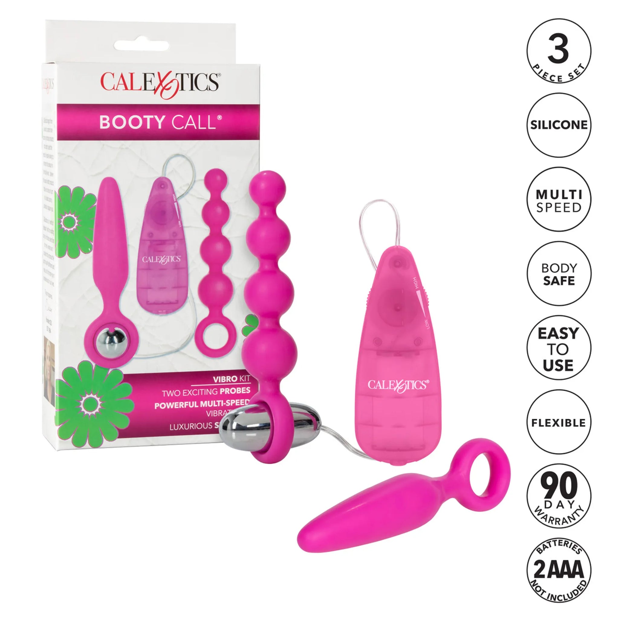BOOTY CALL BOOTY VIBRO KIT PINK