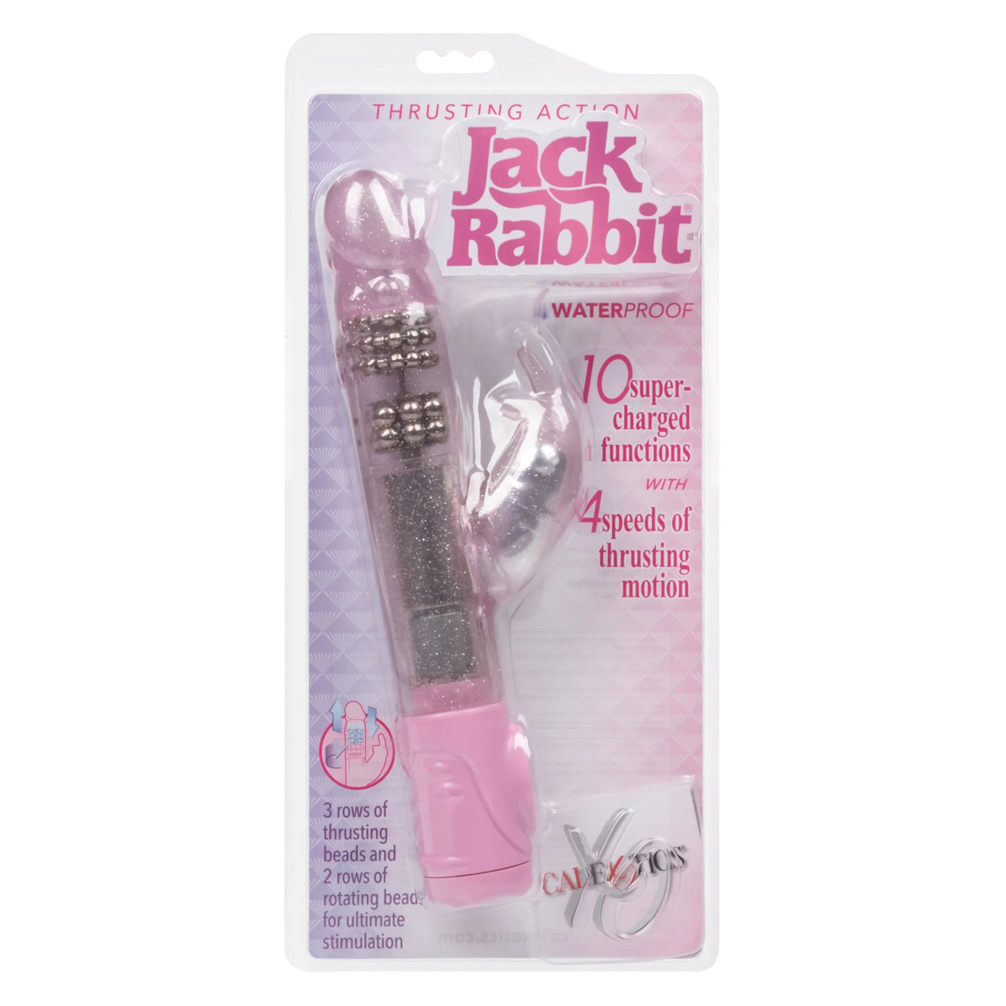 Thrusting Jack Rabbit Vibrator - Pink