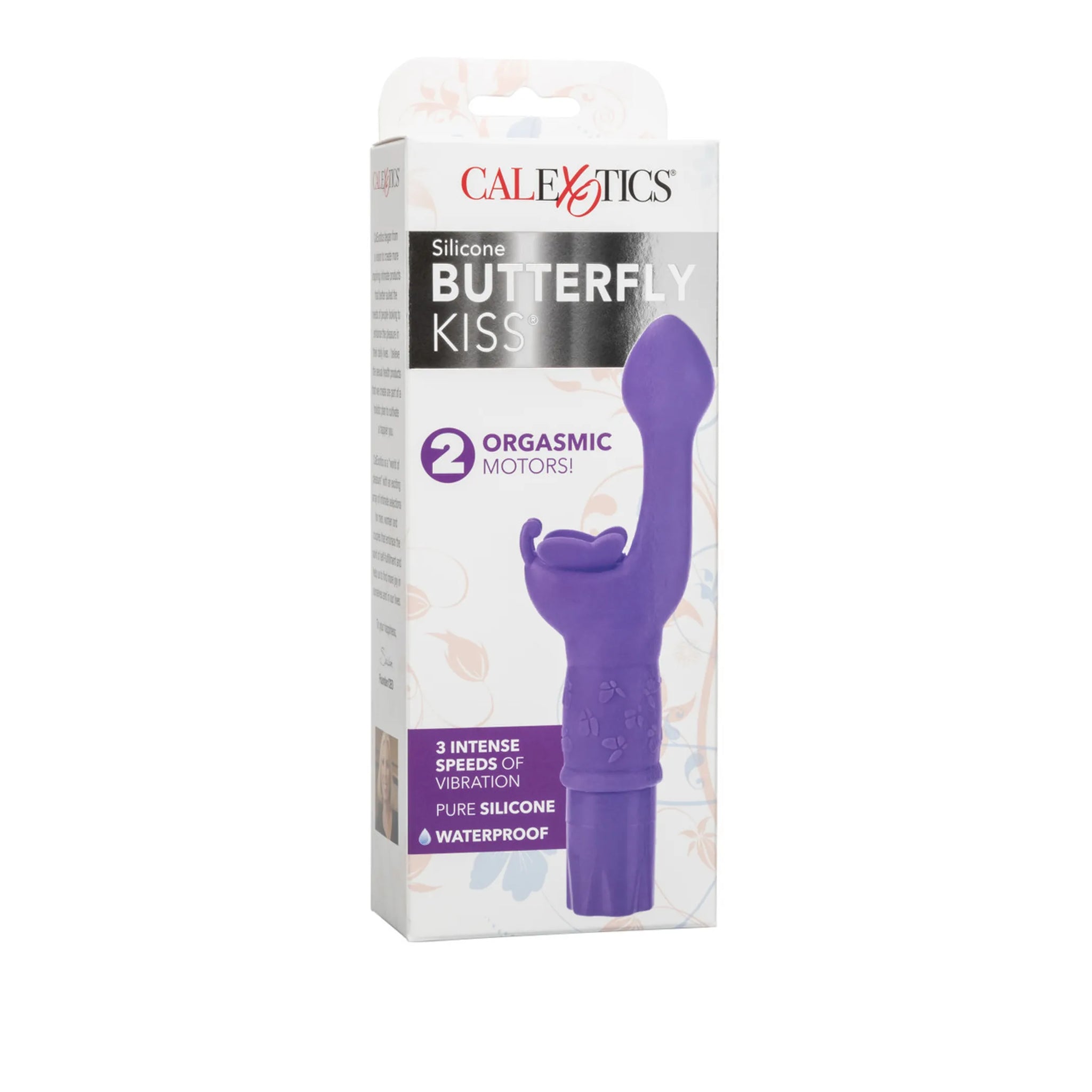 Butterfly Kiss Silicone Vibrator - Purple