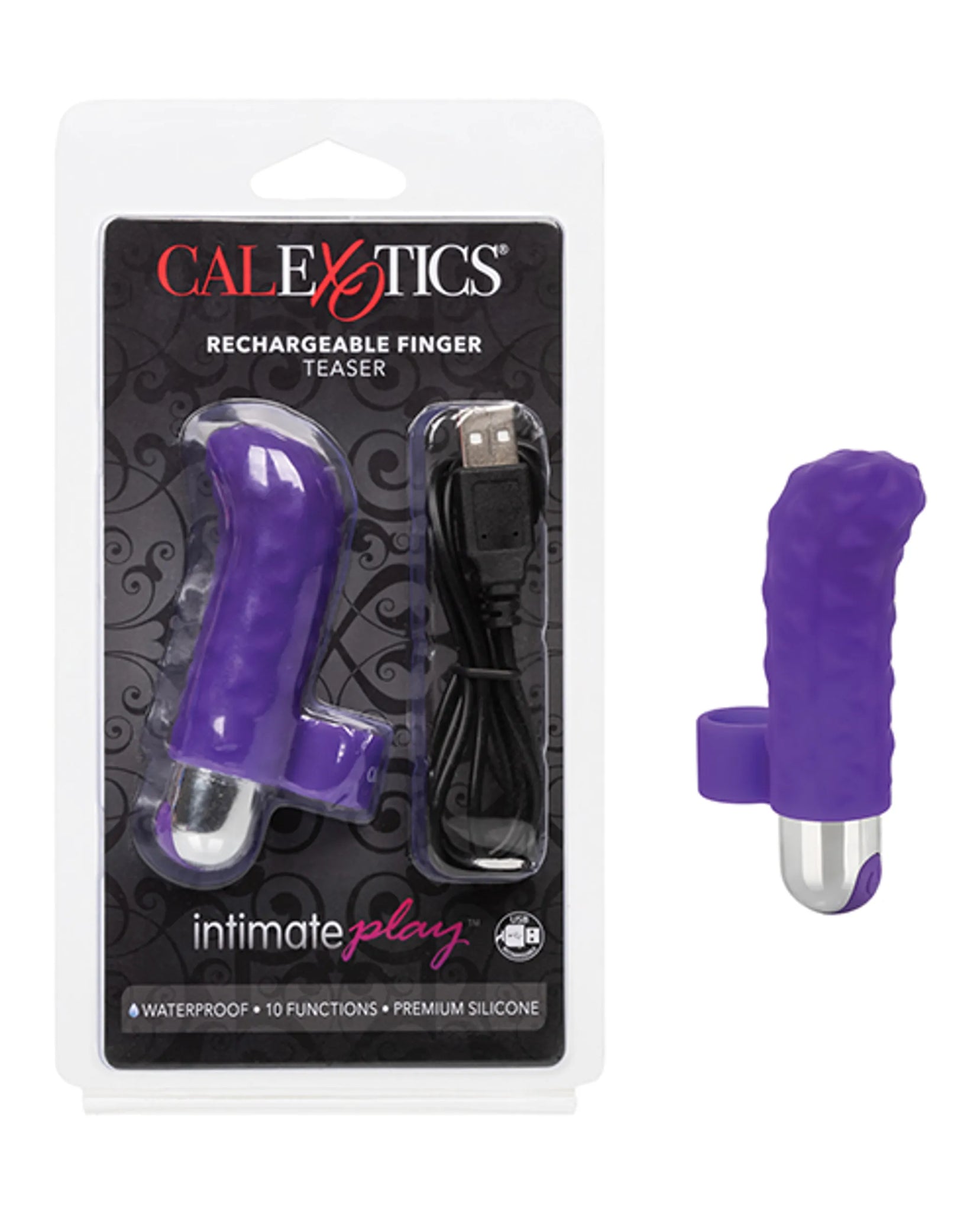Rechargeable Finger Teaser with 10 Vibration Modes