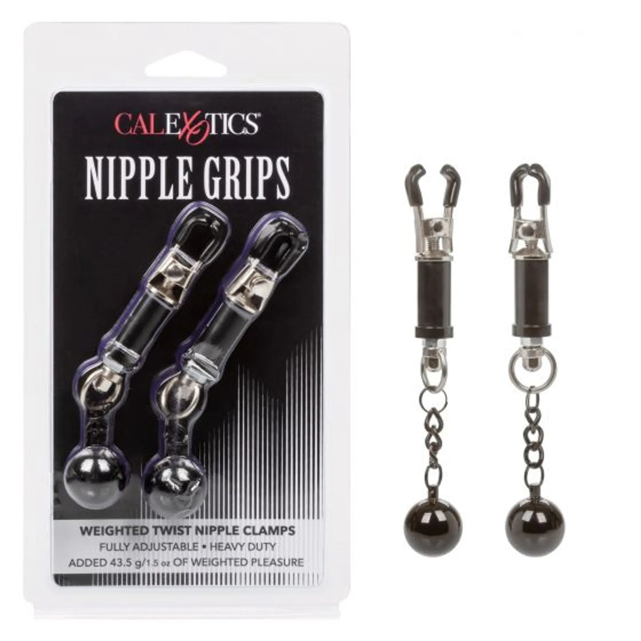 NIPPLE GRIPS WEIGHTED TWIST NIPPLE CLAMPS