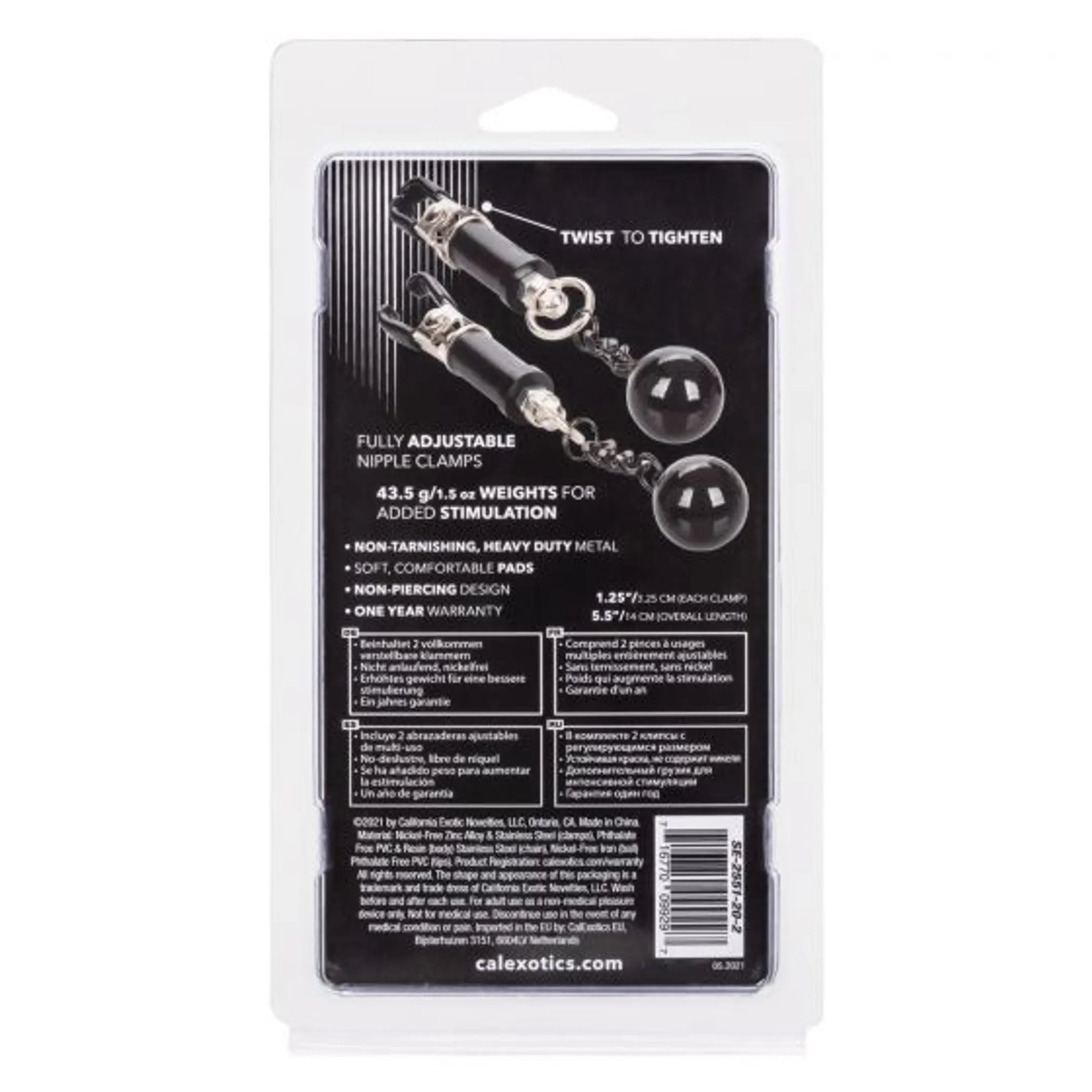 NIPPLE GRIPS WEIGHTED TWIST NIPPLE CLAMPS