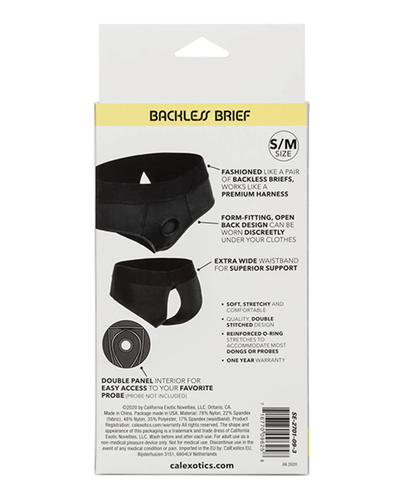 BOUNDLESS BACKLESS BRIEF HARNESS BLACK