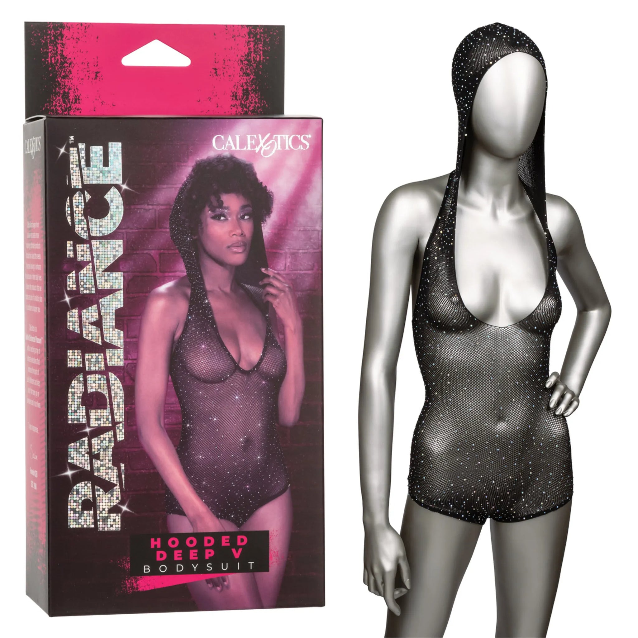 RADIANCE HOODED DEEP V BODY SUIT