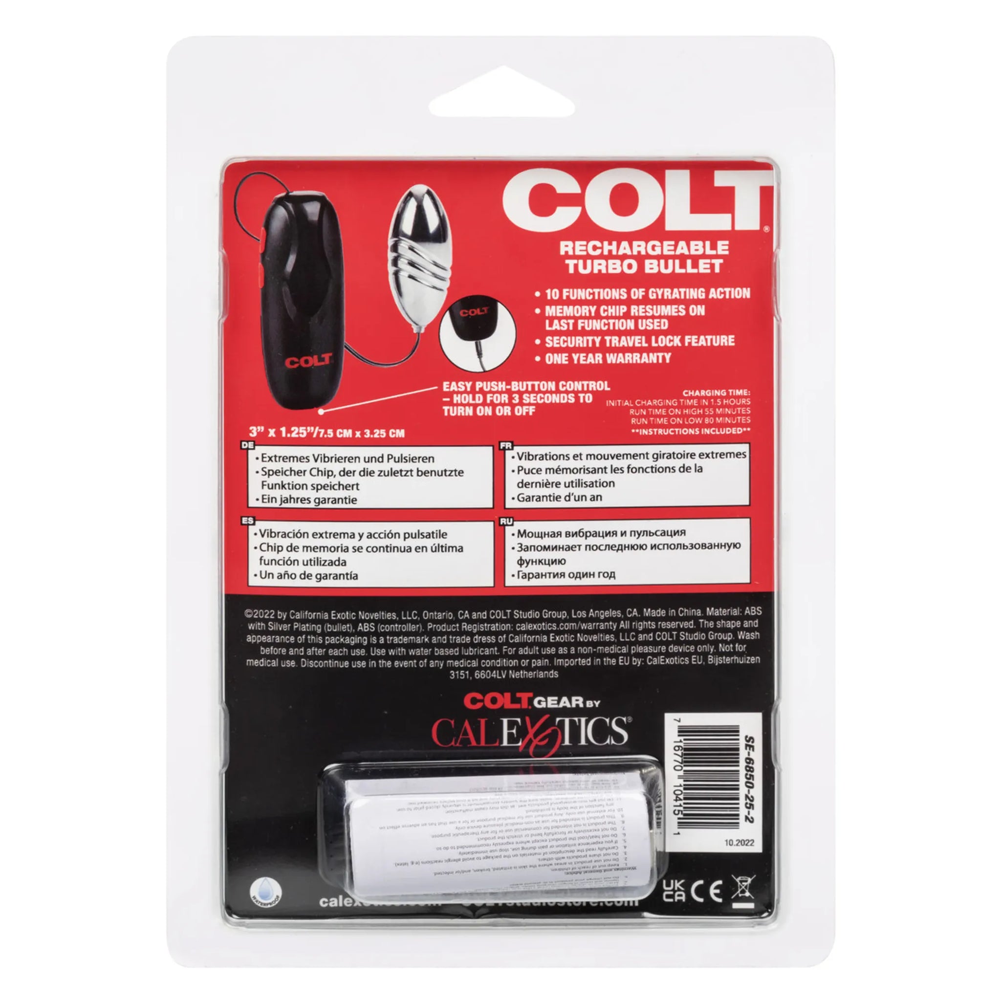 Rechargeable Turbo Bullet Vibrator