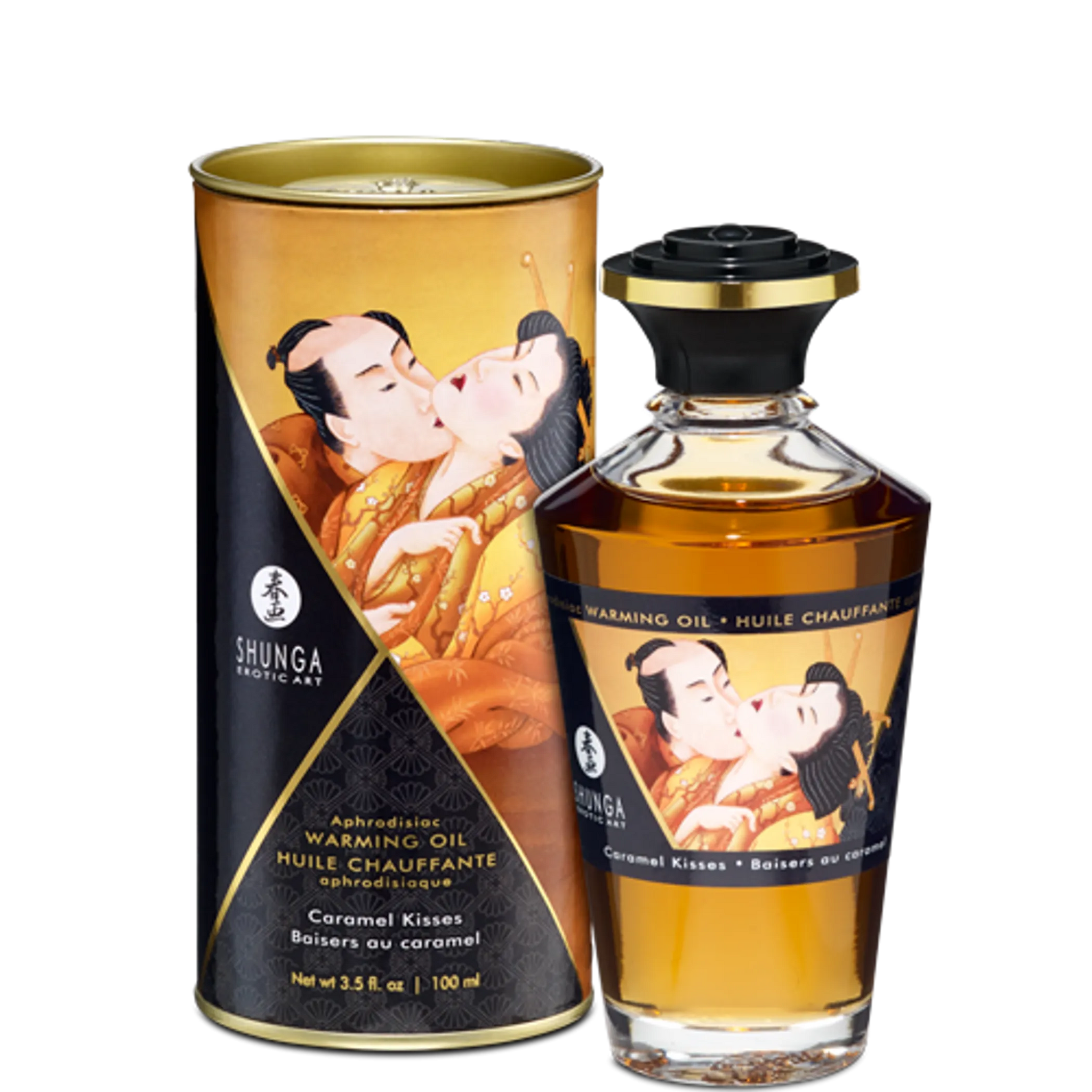 WARMING MASSAGE OIL CARAMEL KISSES 3.5 OZ