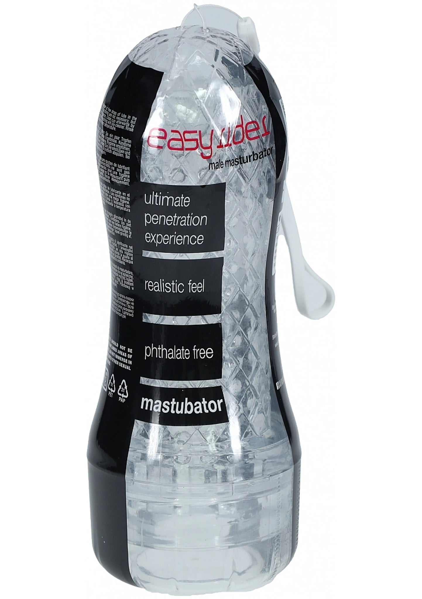 Easy Rider Clear Rounded Case Transparent Male Masturbator
