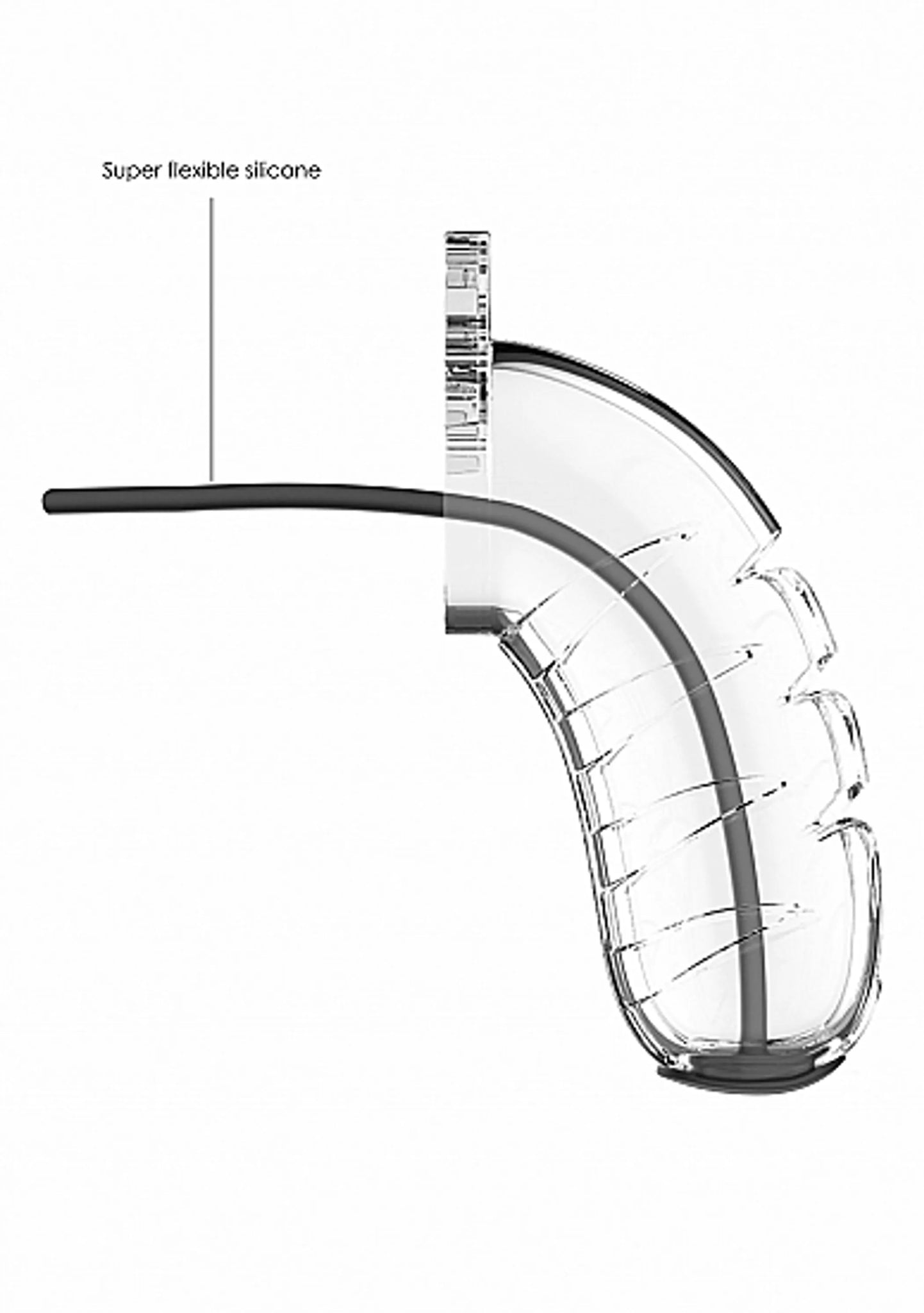 MANCAGE MODEL 16 CHASTITY 4.5 IN CAGE W/ PLUG