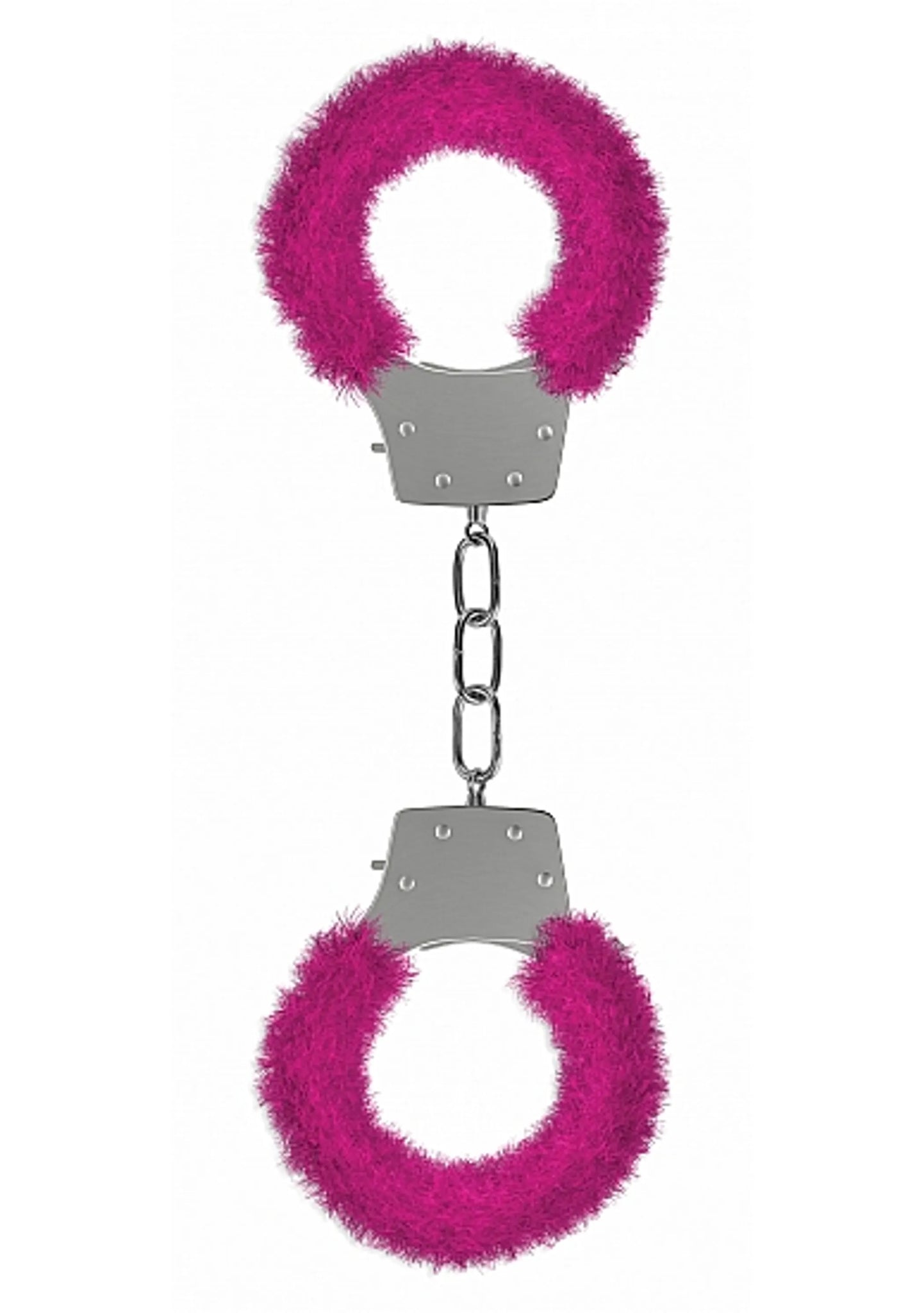 PLEASURE HANDCUFFS FURRY PINK