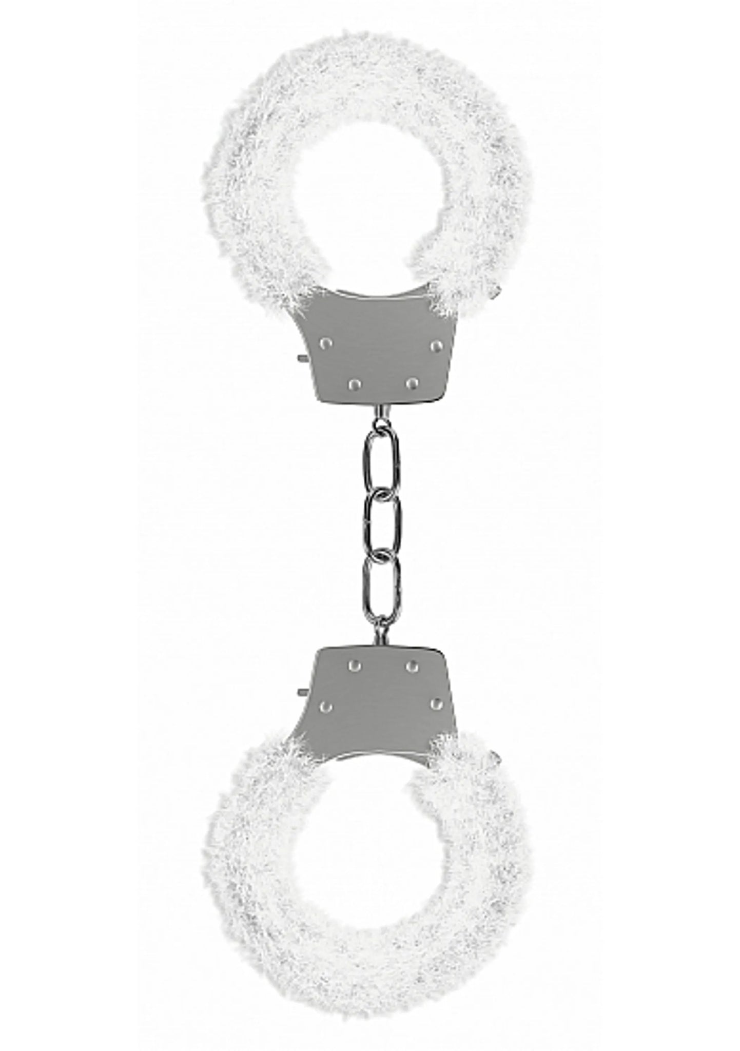 PLEASURE HANDCUFFS FURRY WHITE
