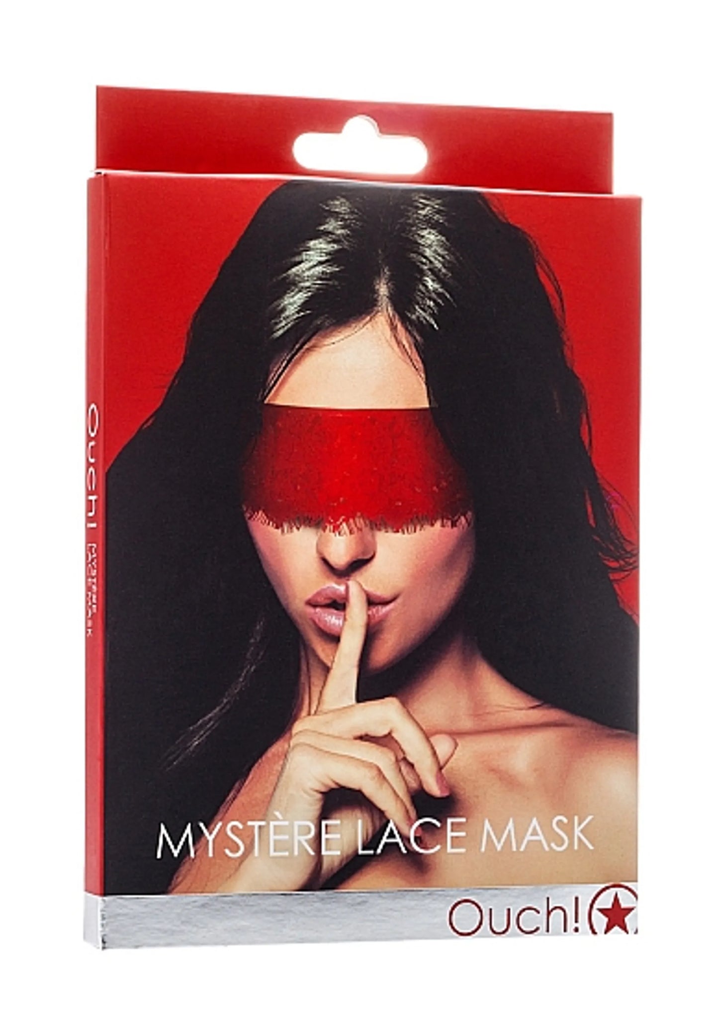 MYSTERE LACE MASK RED