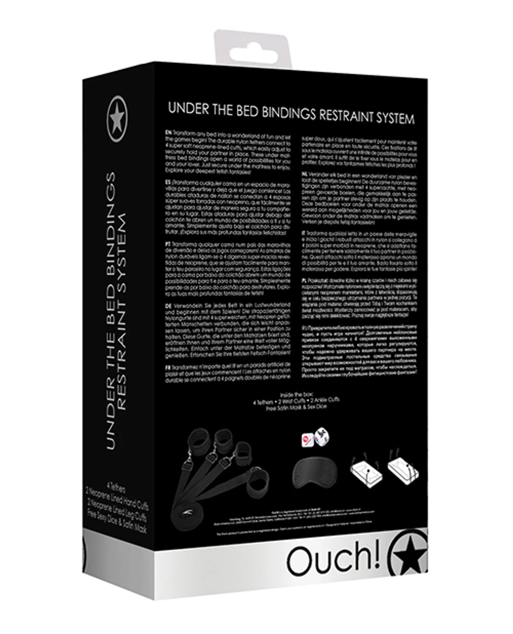 UNDER BED BINDINGS RESTRAINT KIT BLACK