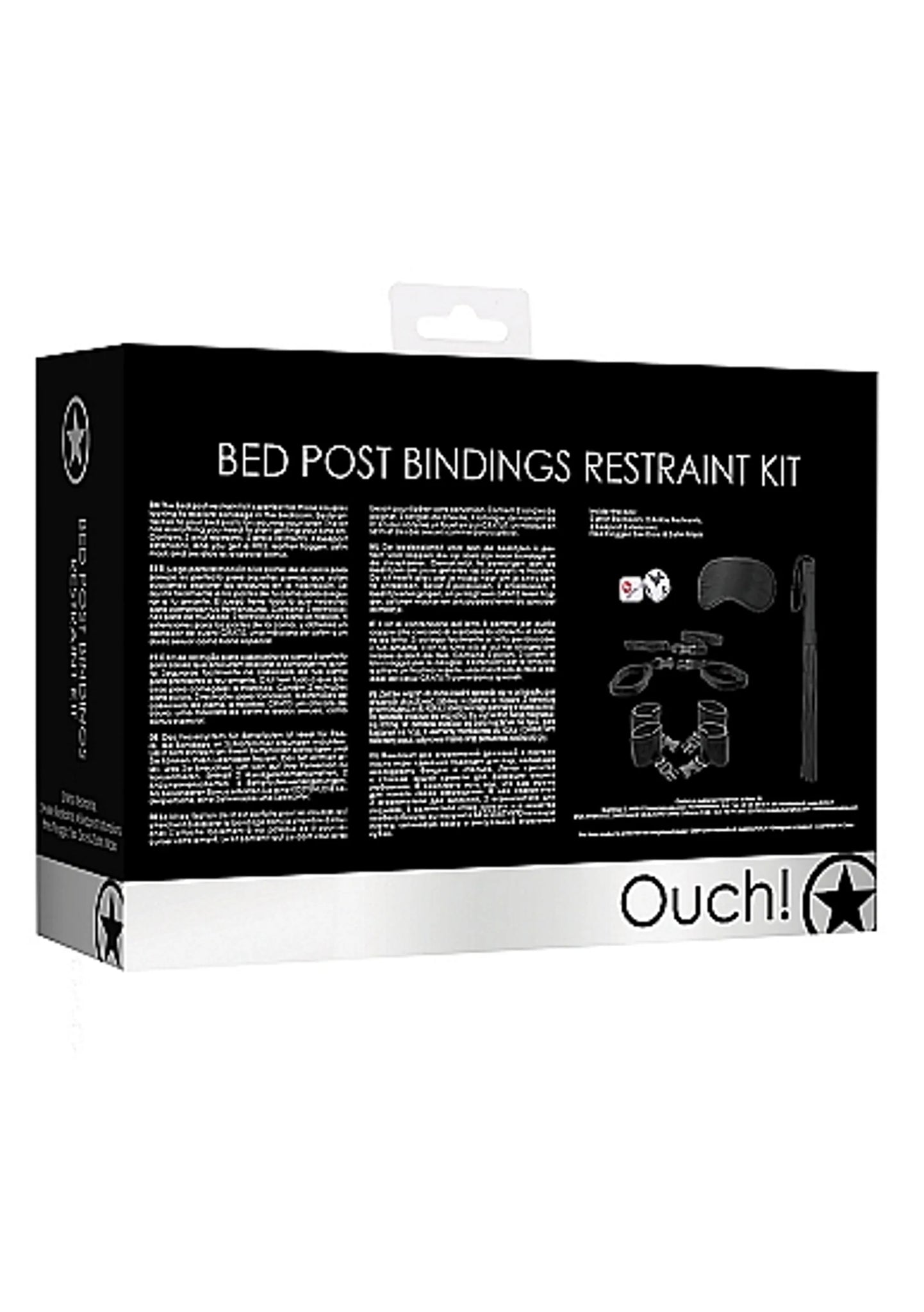 BED POST BINDINGS RESTRAINT KIT BLACK