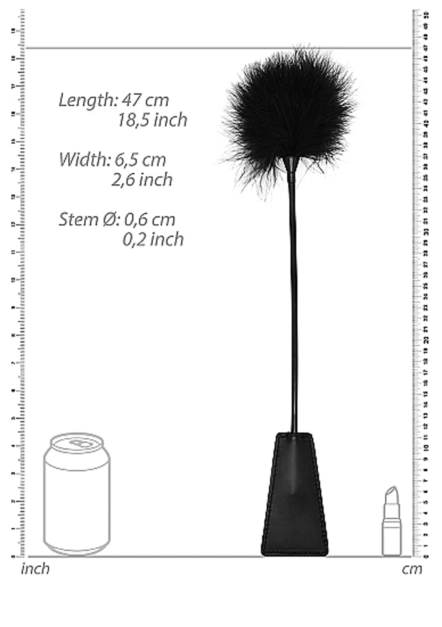 B&W CROP WITH FEATHER TICKLER