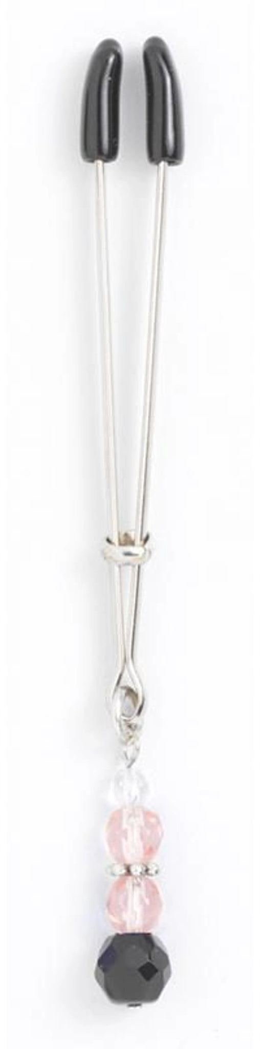 TWEEZER CLIT CLAMP W/PINK BEADS