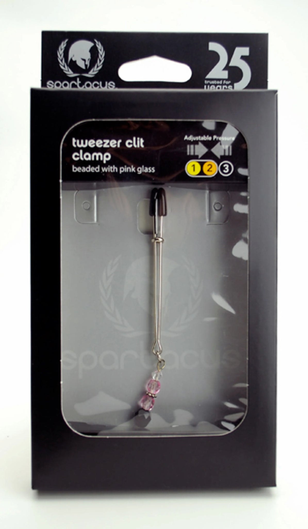 TWEEZER CLIT CLAMP W/PINK BEADS