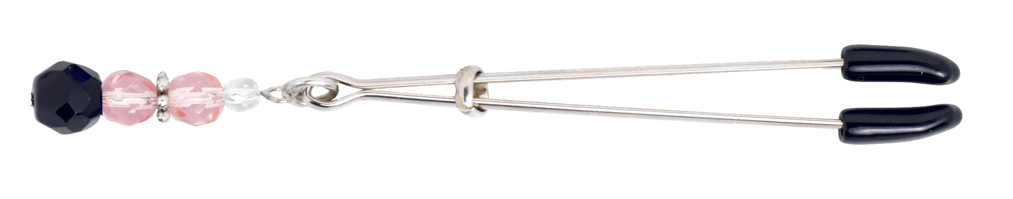 TWEEZER CLIT CLAMP W/PINK BEADS