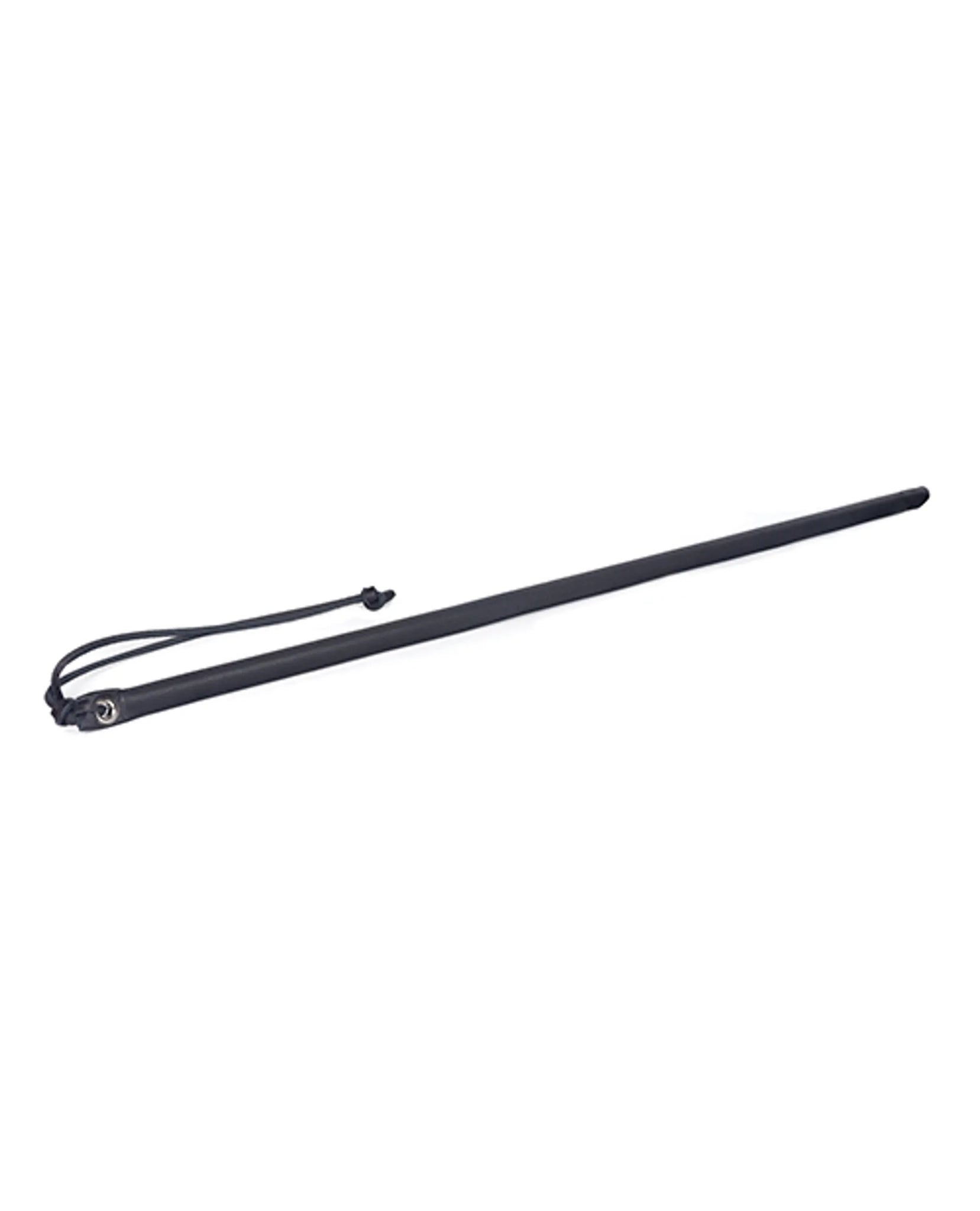 24 LEATHER WRAPPED CANE BLACK "