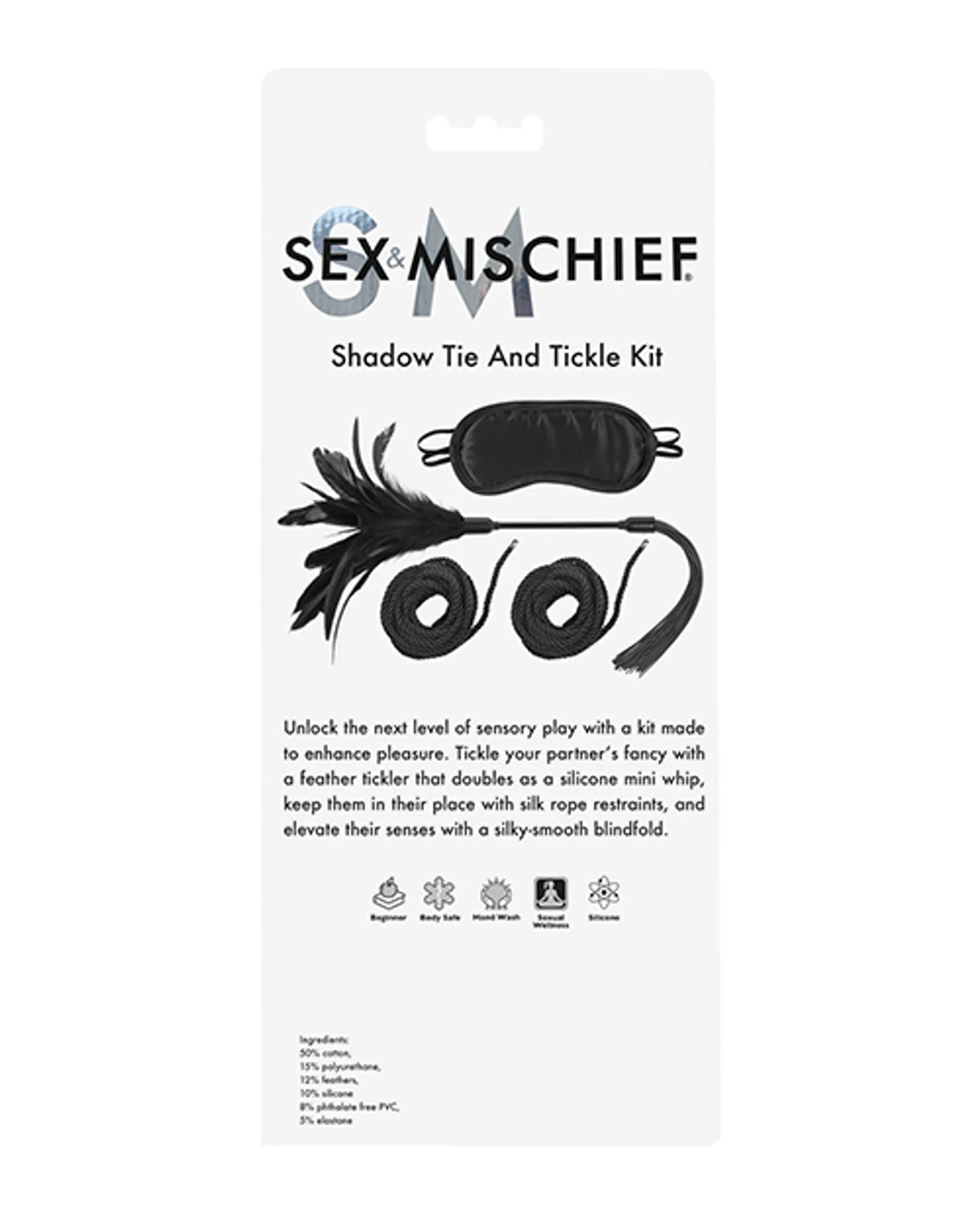 SEX & MISCHIEF SHADOW TIE & TICKLE KIT