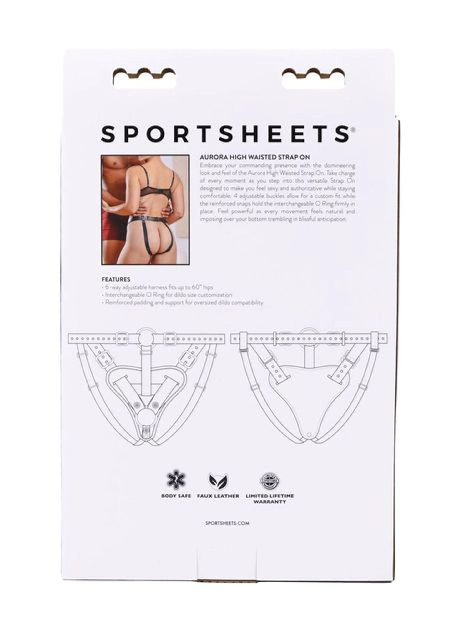 SPORTSHEETS AURORA HIGH WAISTED STRAP ON